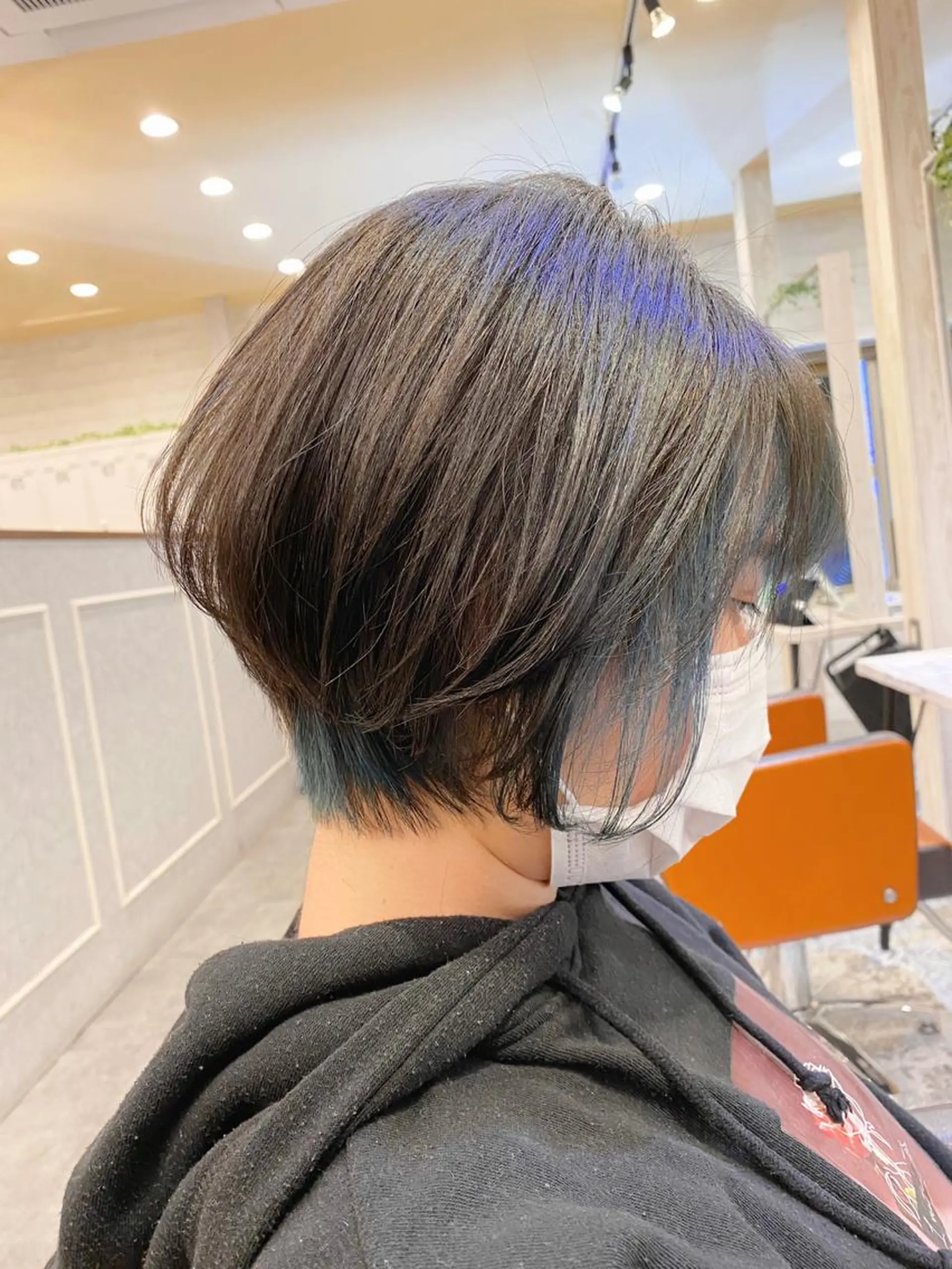 ショート カラー メンズ アイブロウ Agu hair aimer所属・古林 紘のヘアスタイル