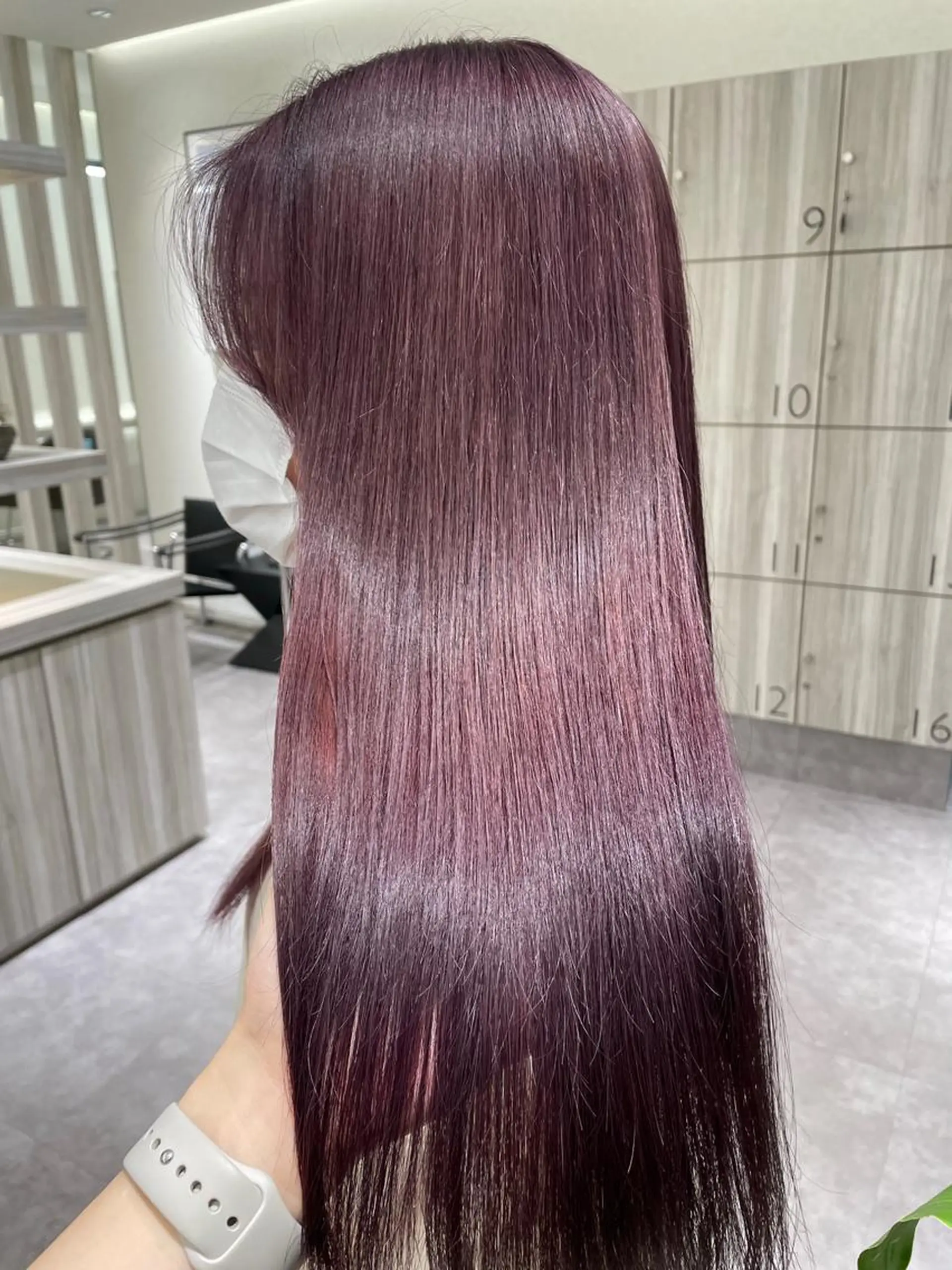 ロング カラー 縮毛矯正 karin/インナー カラー/北名古屋市のヘアスタイル