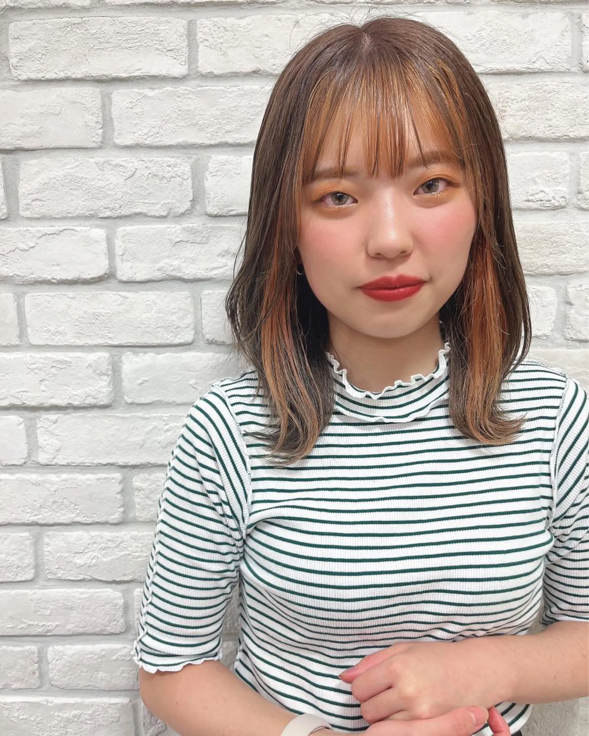 ロング カラー ヘアアレンジ ブリーチなし/ レイヤー🌿runaのヘアスタイル