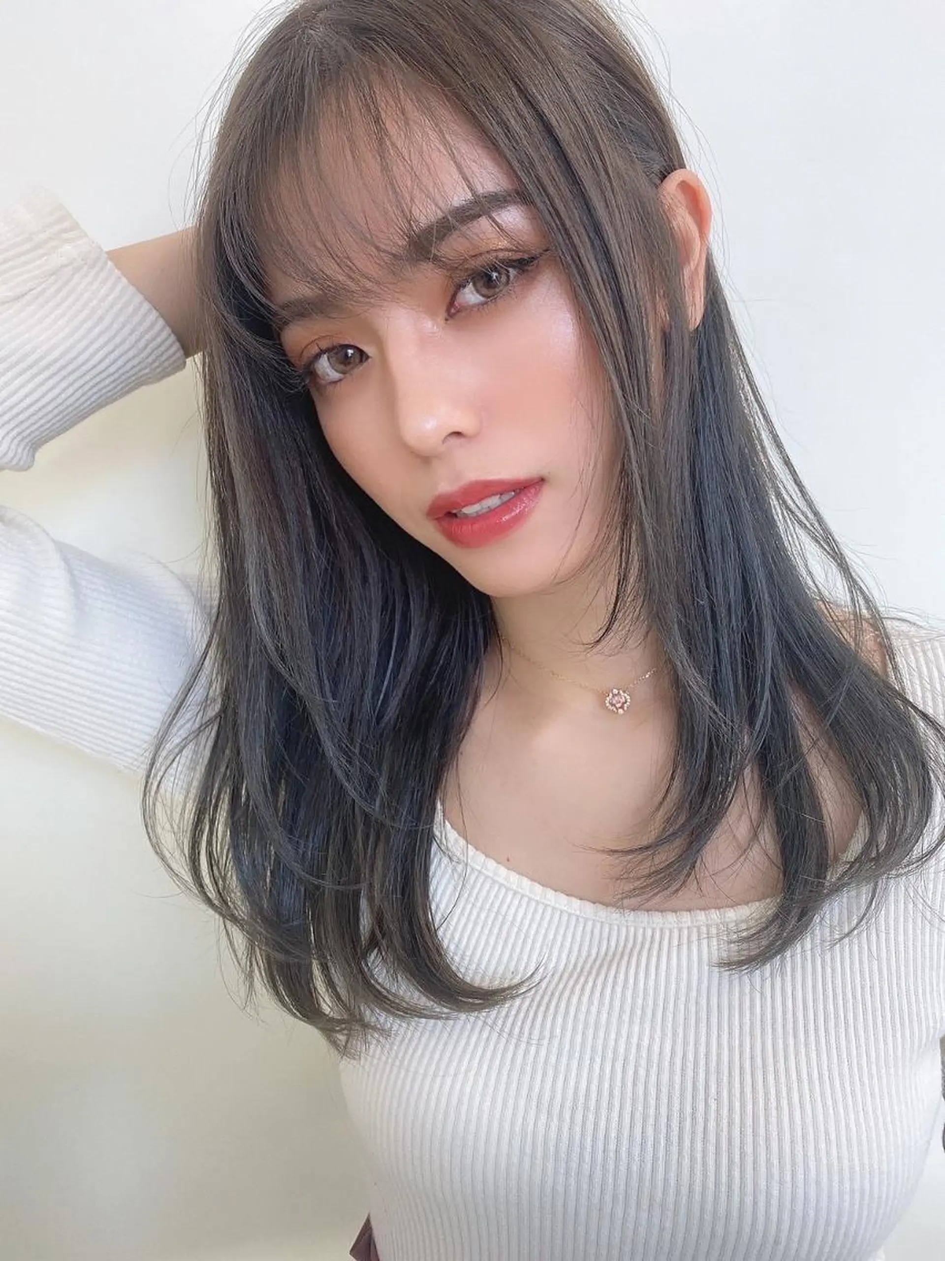 ロング カラー オーガニックカラー 顔周りカット 小顔カット トリートメント ⭐️Shelter by TOKYO⭐️のヘアスタイル