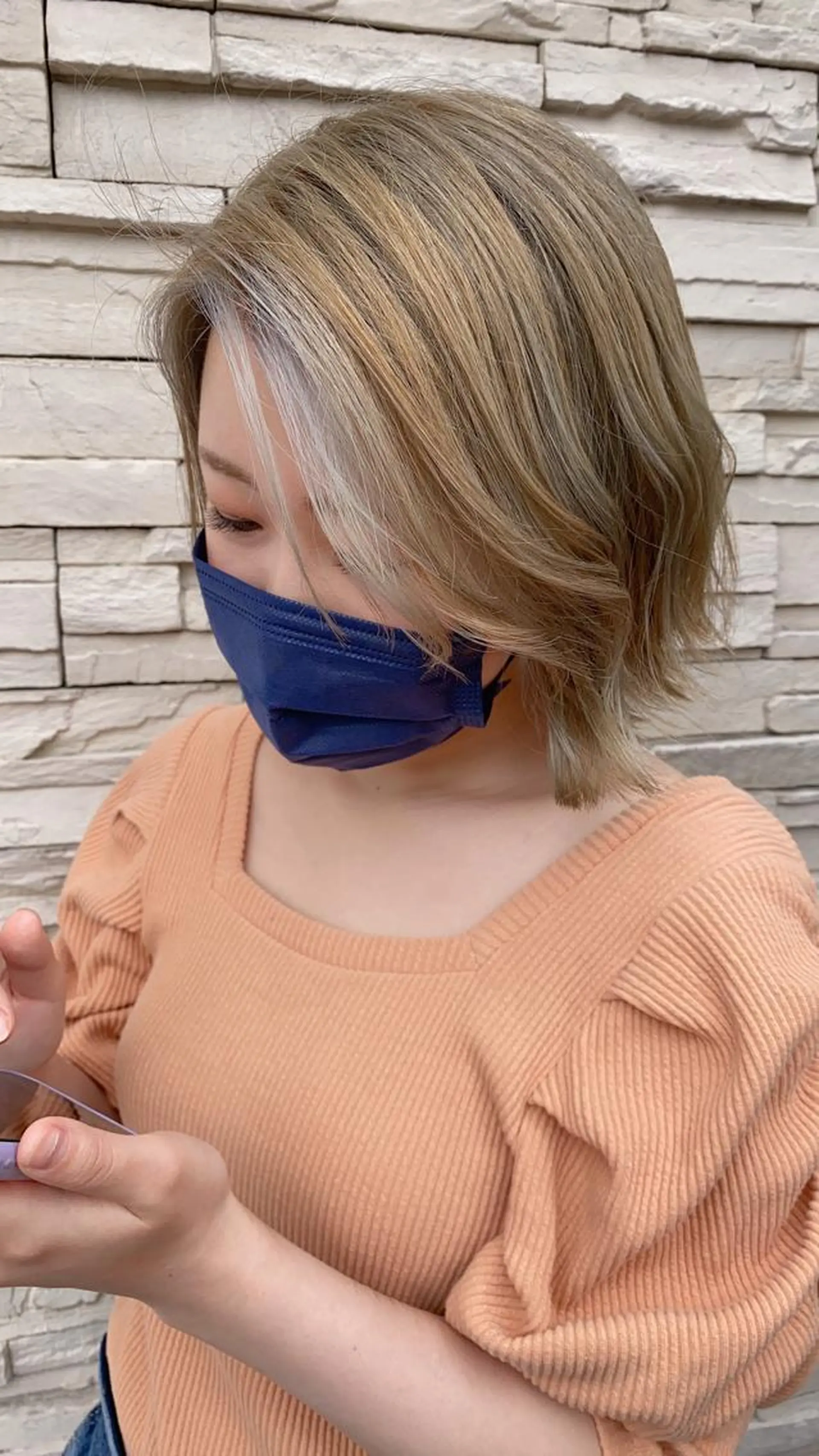 ミディアム カラー 透明感カラーブリーチ 🌼シゲモトアヤ🌼のヘアスタイル