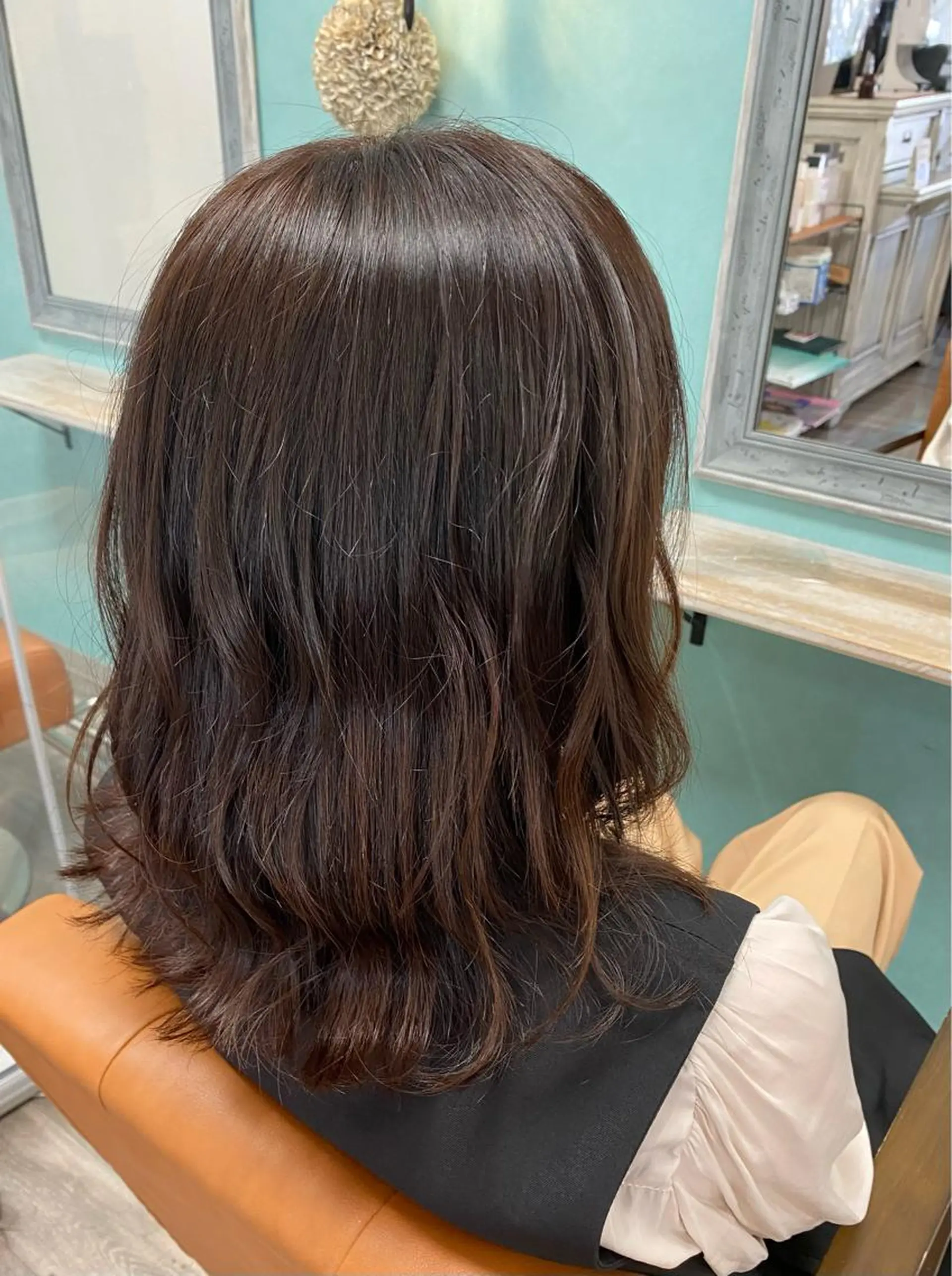 ミディアム カラー 柳坪 まなのヘアスタイル