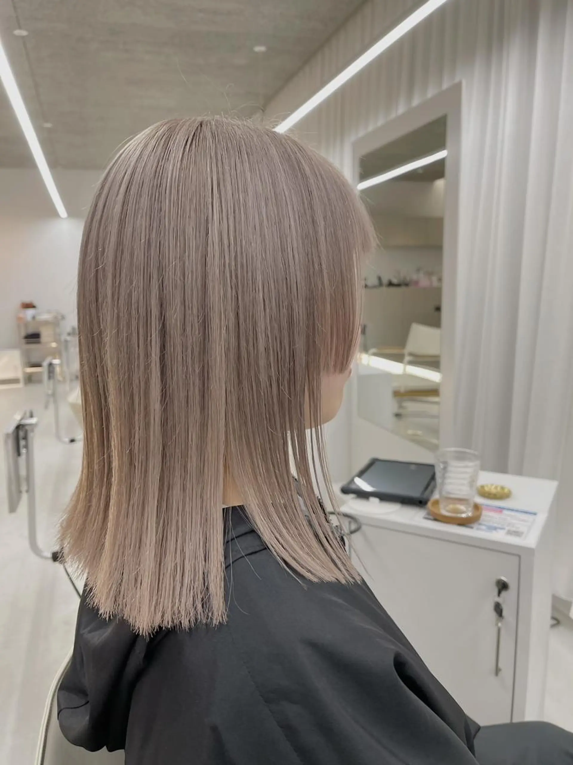 ミディアム カラー 透明感/艶髪カラー/ 韓国/rinaのヘアスタイル