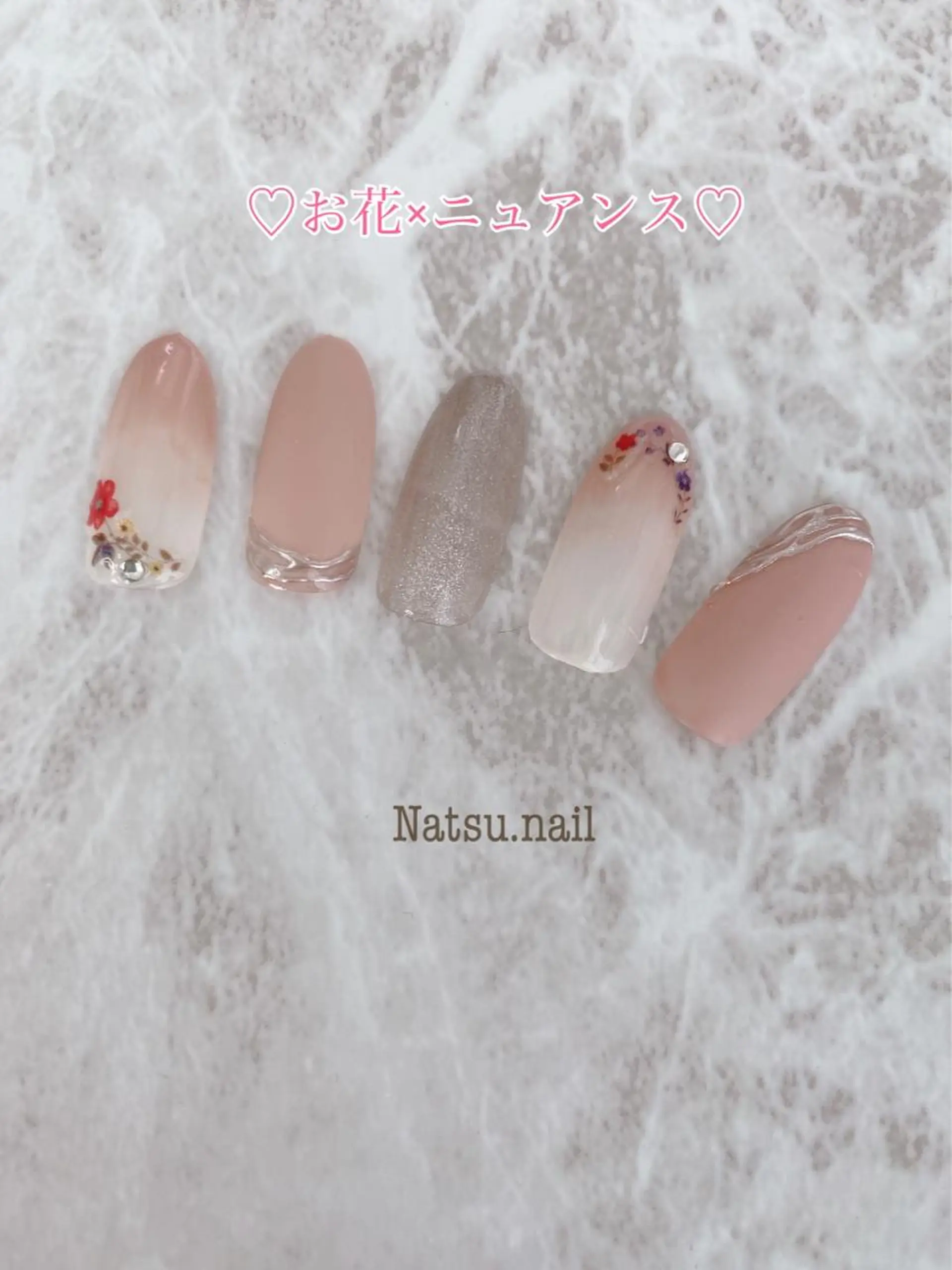 ネイル フラワーネイル Natsu nailのネイルデザイン