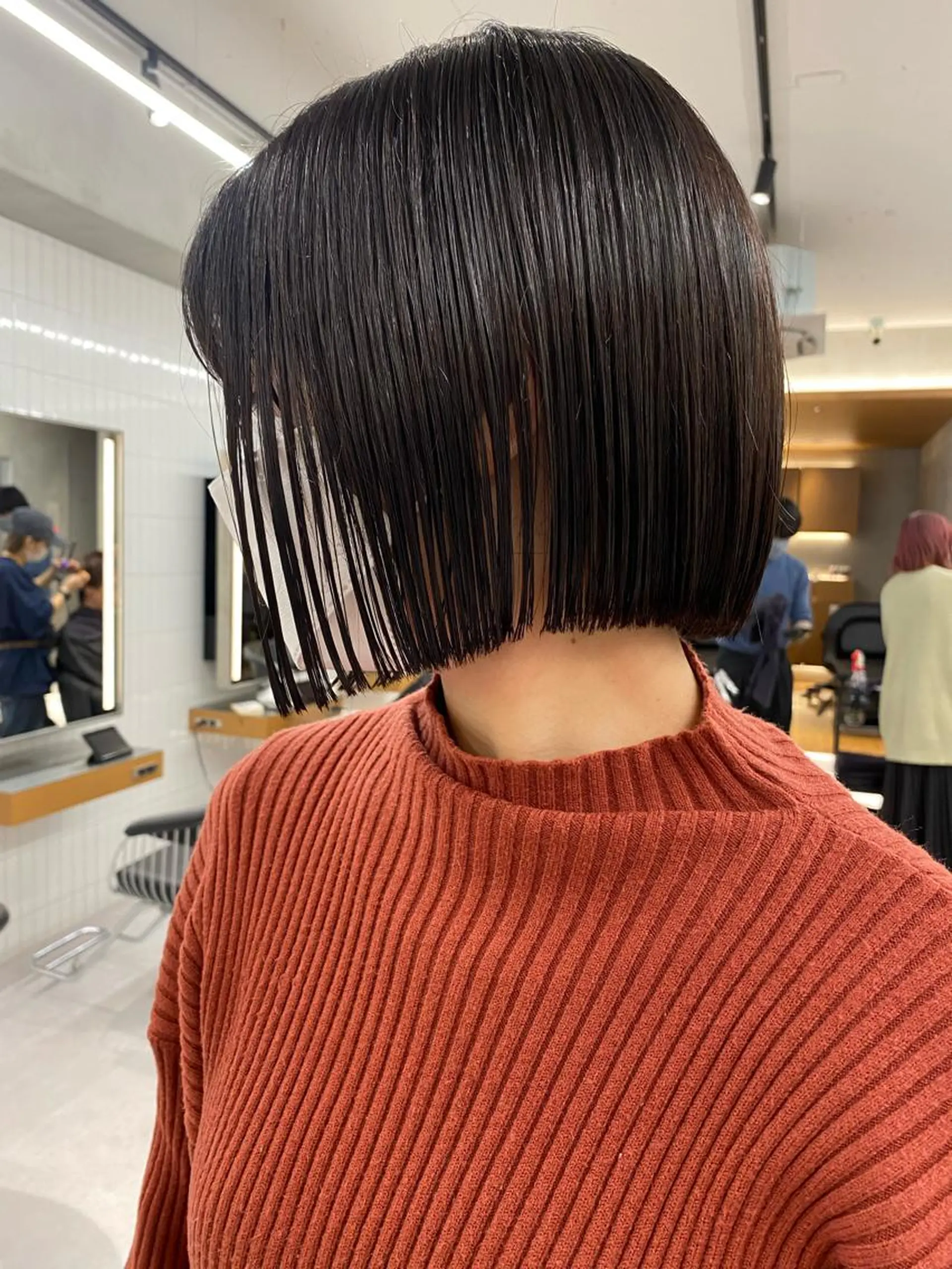 ショート カラー カット ヘアカラー トリートメント センターパート/ 暖色カラーayuのヘアスタイル