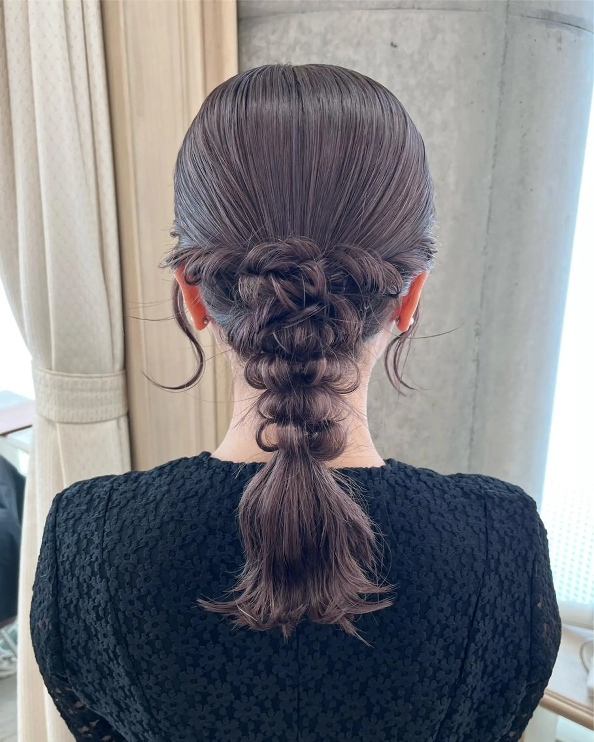 セミロング ヘアアレンジ ヘアセット サソウ ユリエ🥥のヘアスタイル