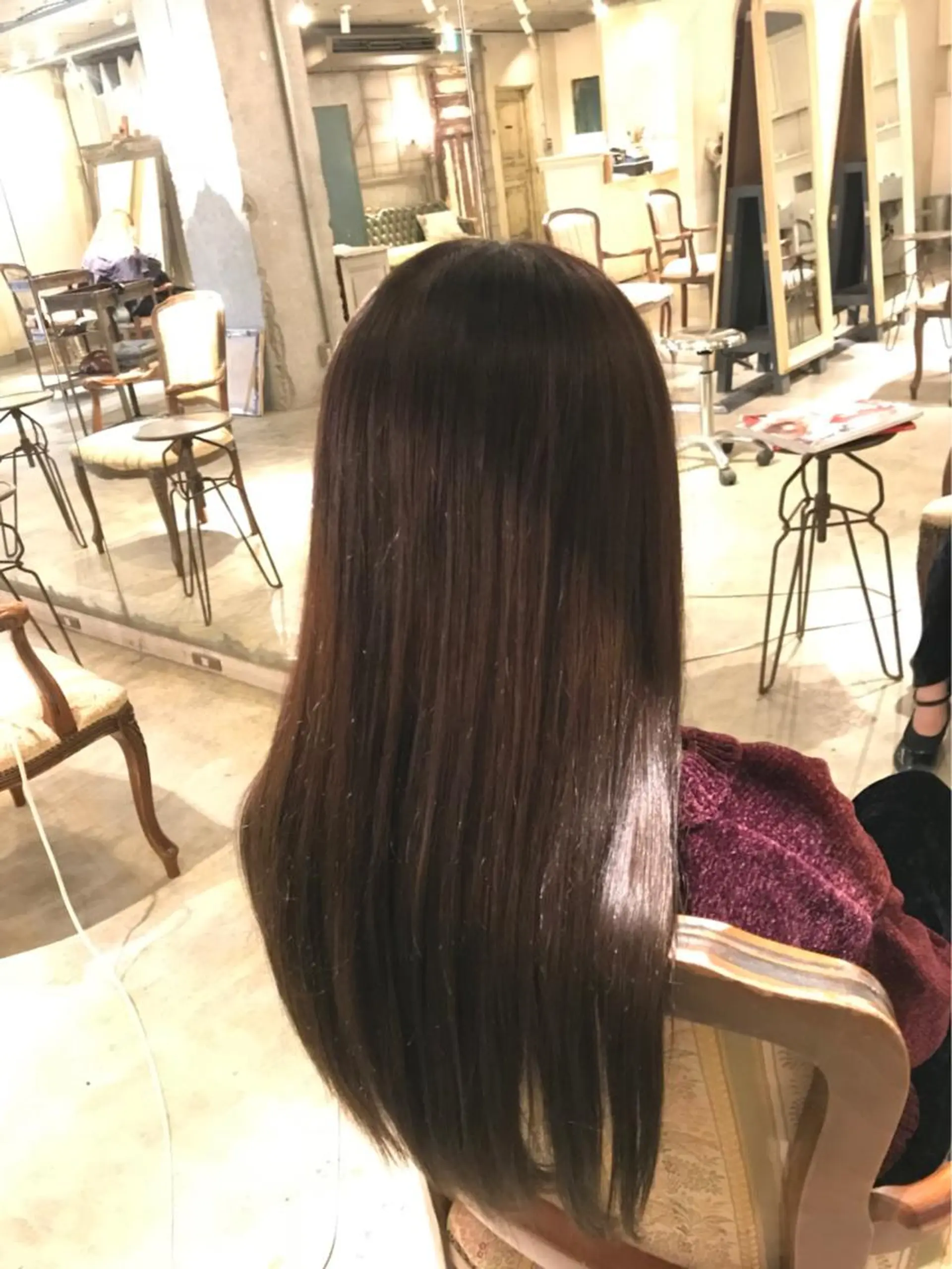 ロング 酸性ストレート こう ちゃんのヘアスタイル