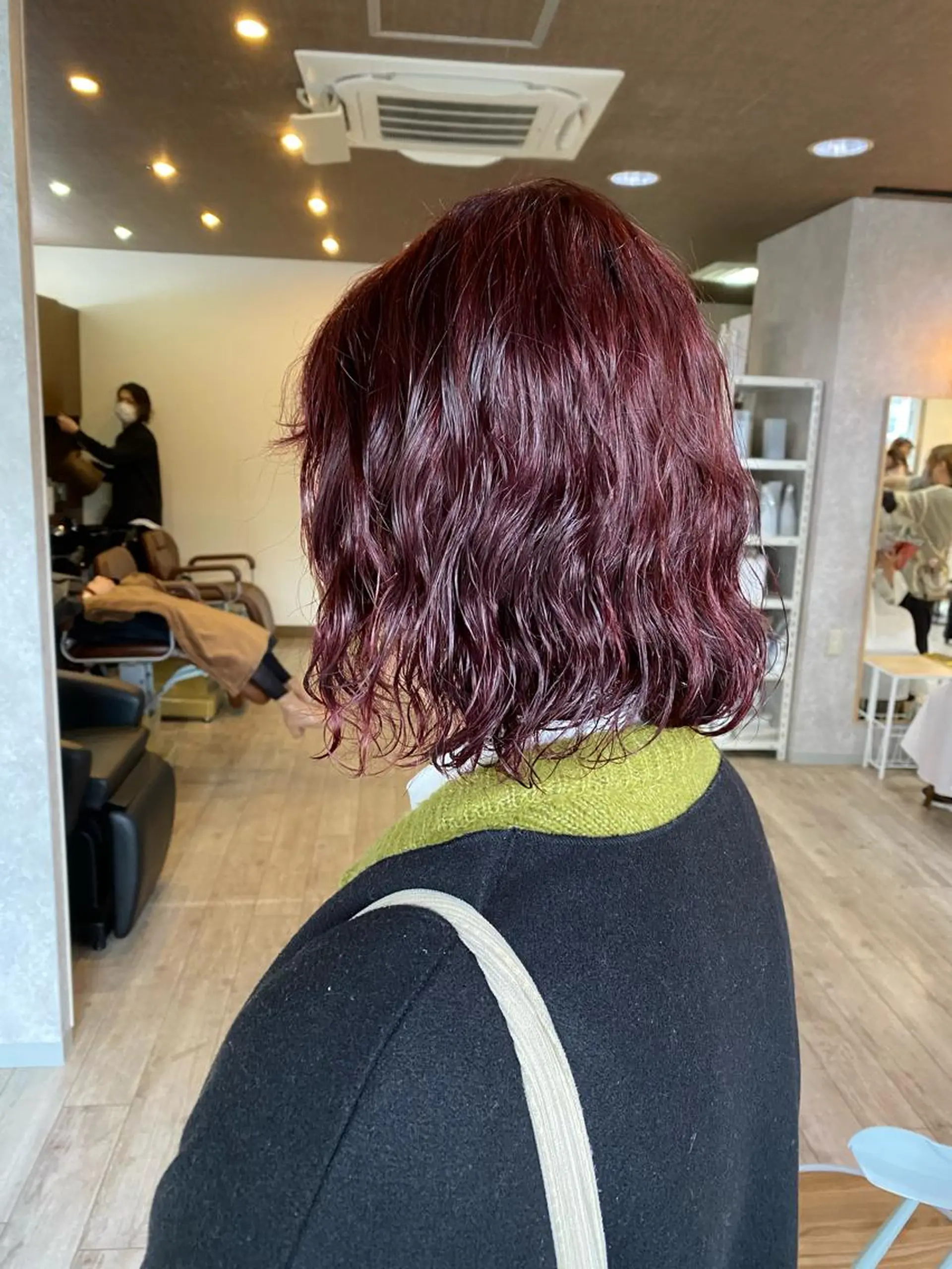 ミディアム カラー パーマ ｲﾁｶﾜ ﾐｵ/ minim hairのヘアスタイル