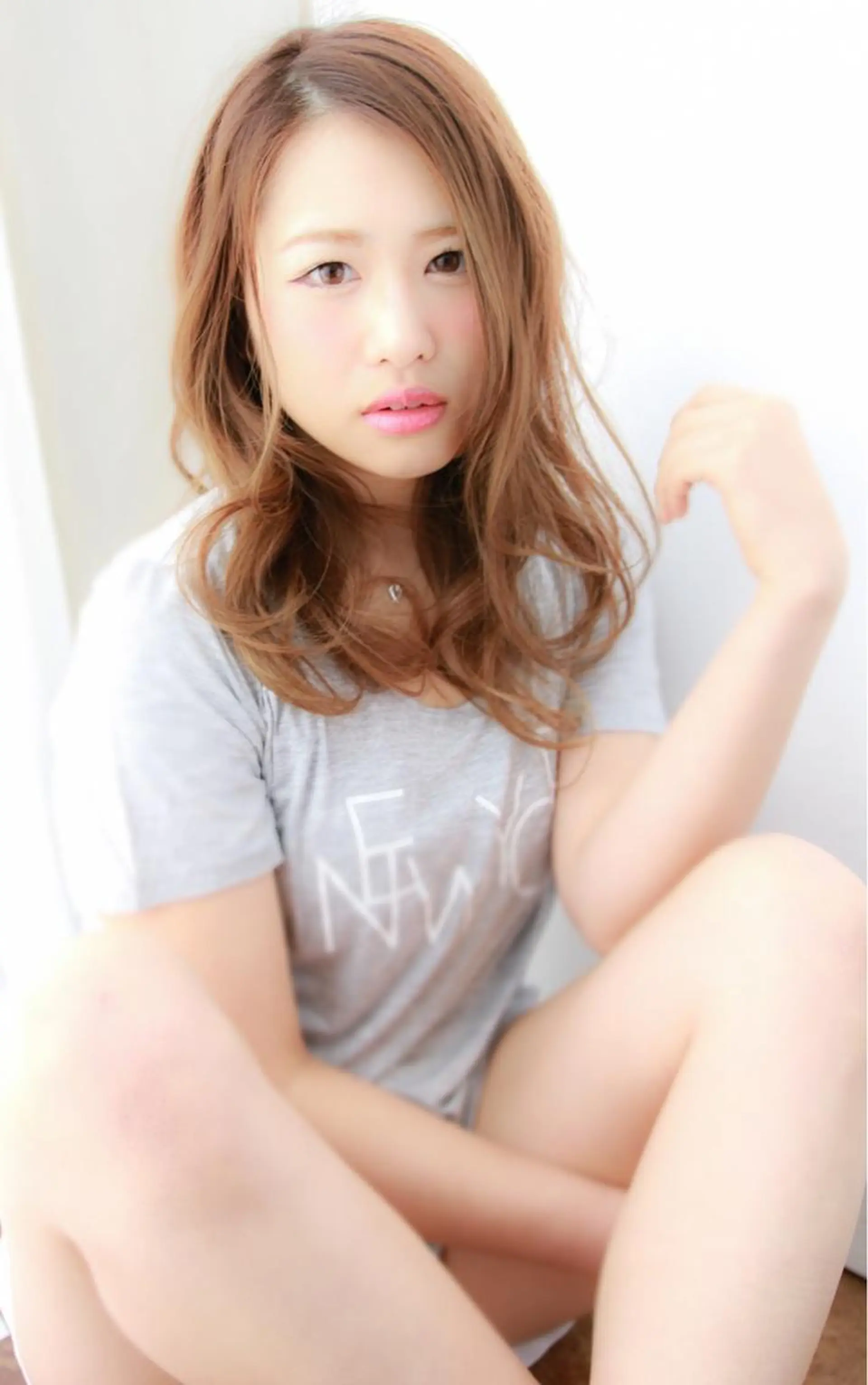 ミディアム カラー ベージュカラー Hair  Design Lima所属・中村 海のヘアスタイル