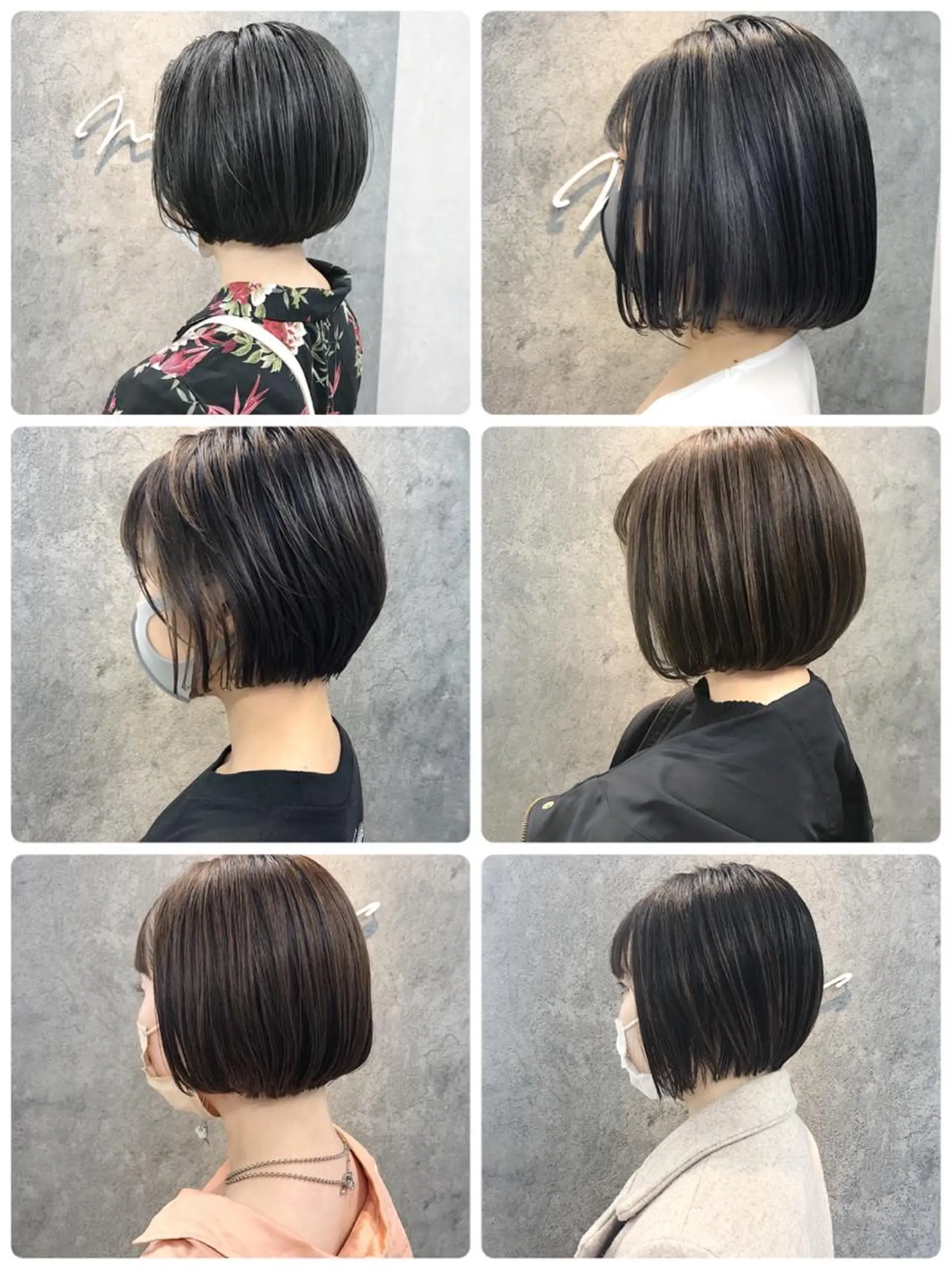 ショート 切りっぱなしボブ ボブ カット ヘアカラー トリートメント 所渉/韓国レイヤー /ウルフカットのヘアスタイル