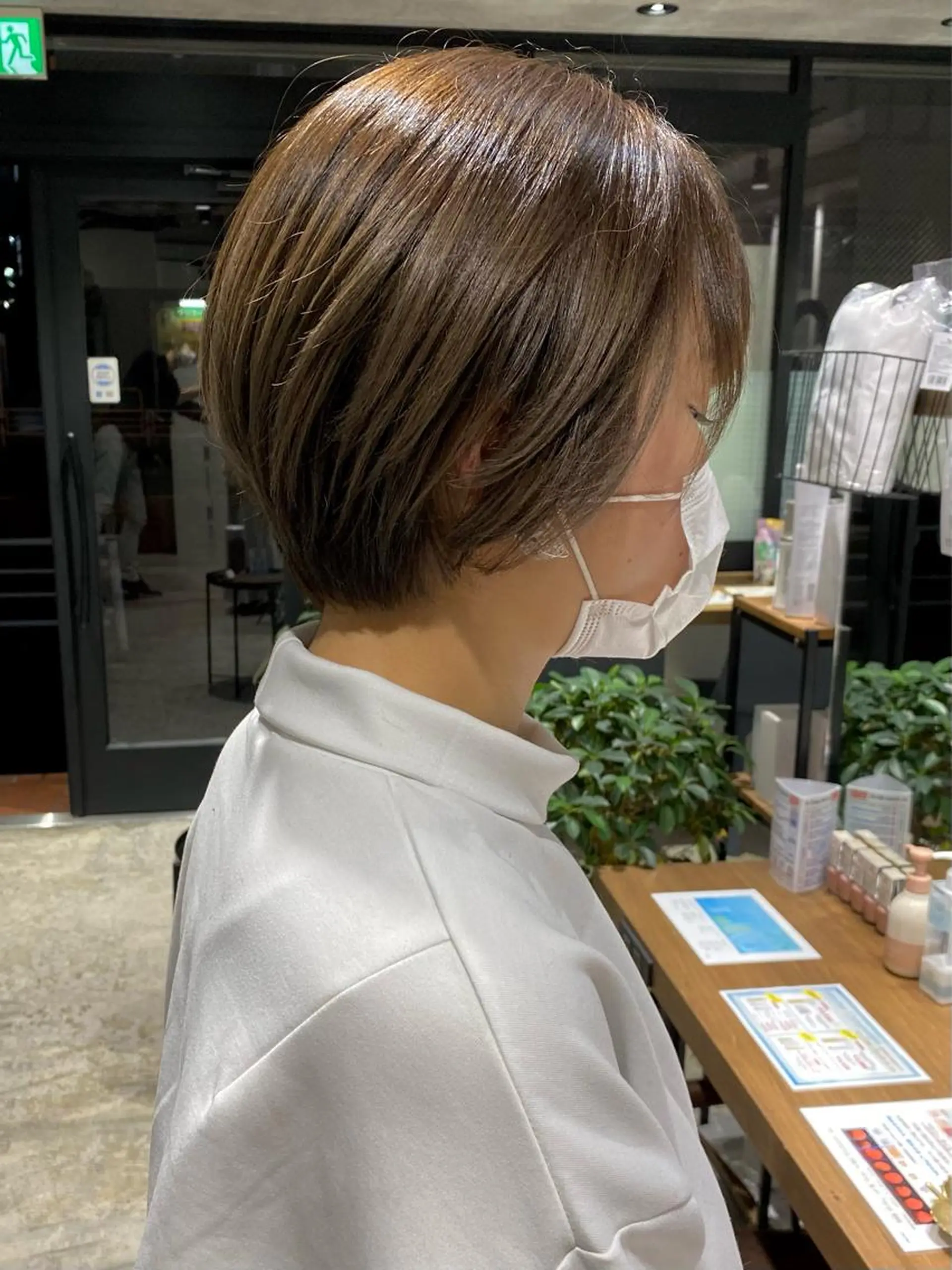 ショート カット ヘアカラー トリートメント ✨圧倒的満足度◎ 小顔美人ショート✨佃のヘアスタイル