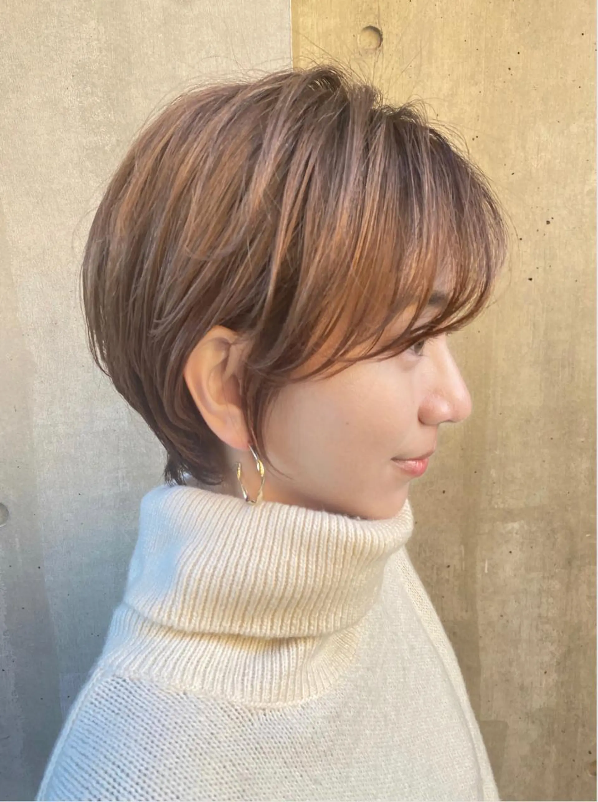 ショート カット ヘアカラー トリートメント 🇰🇷韓国レイヤー 錦糸町【北山謙三】のヘアスタイル