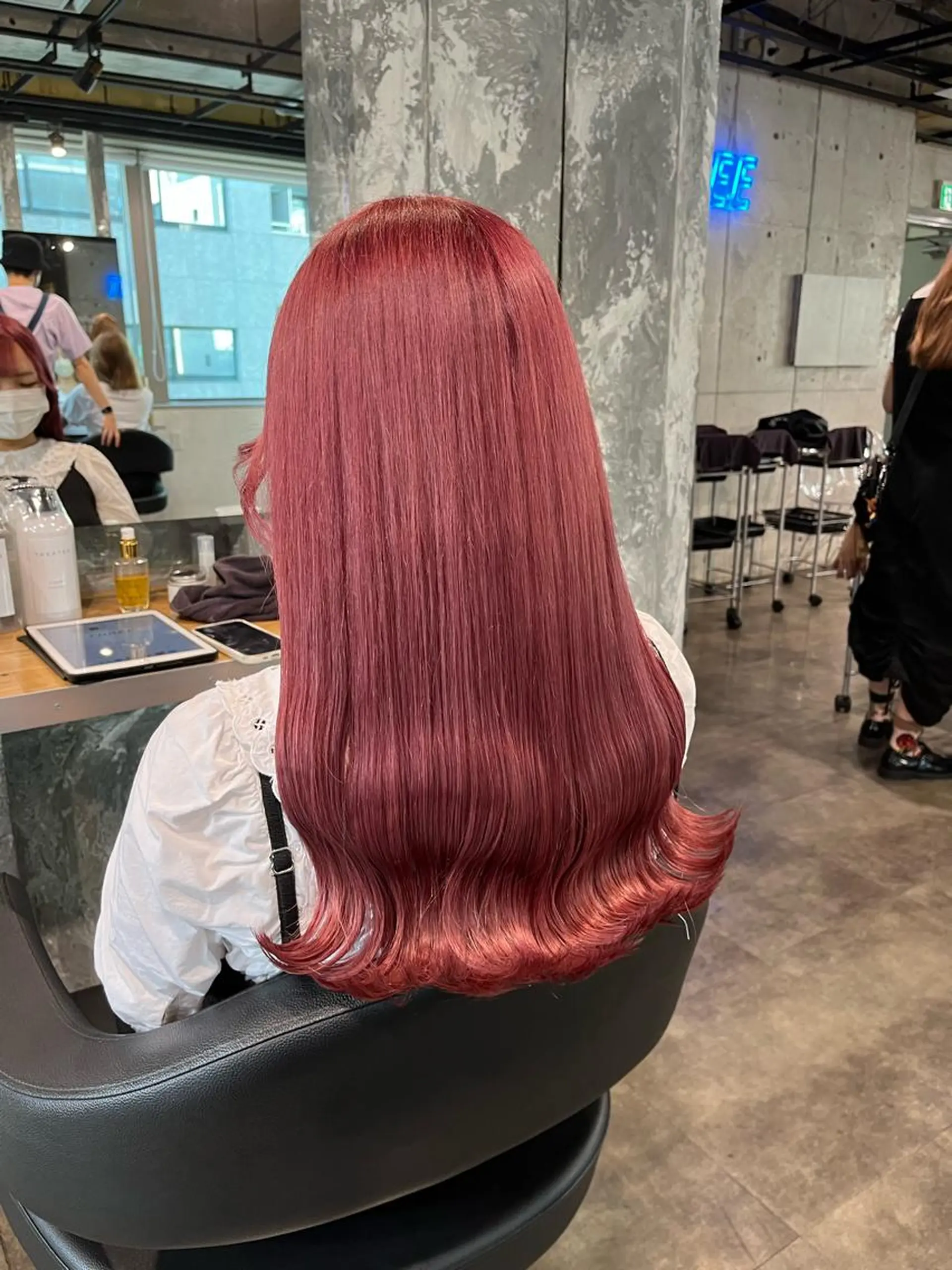 ロング ヘアカラー トリートメント ヘッドスパ ヘアセット I S所属・🌿透明感カラー 縮毛矯正✨かずきのヘアスタイル