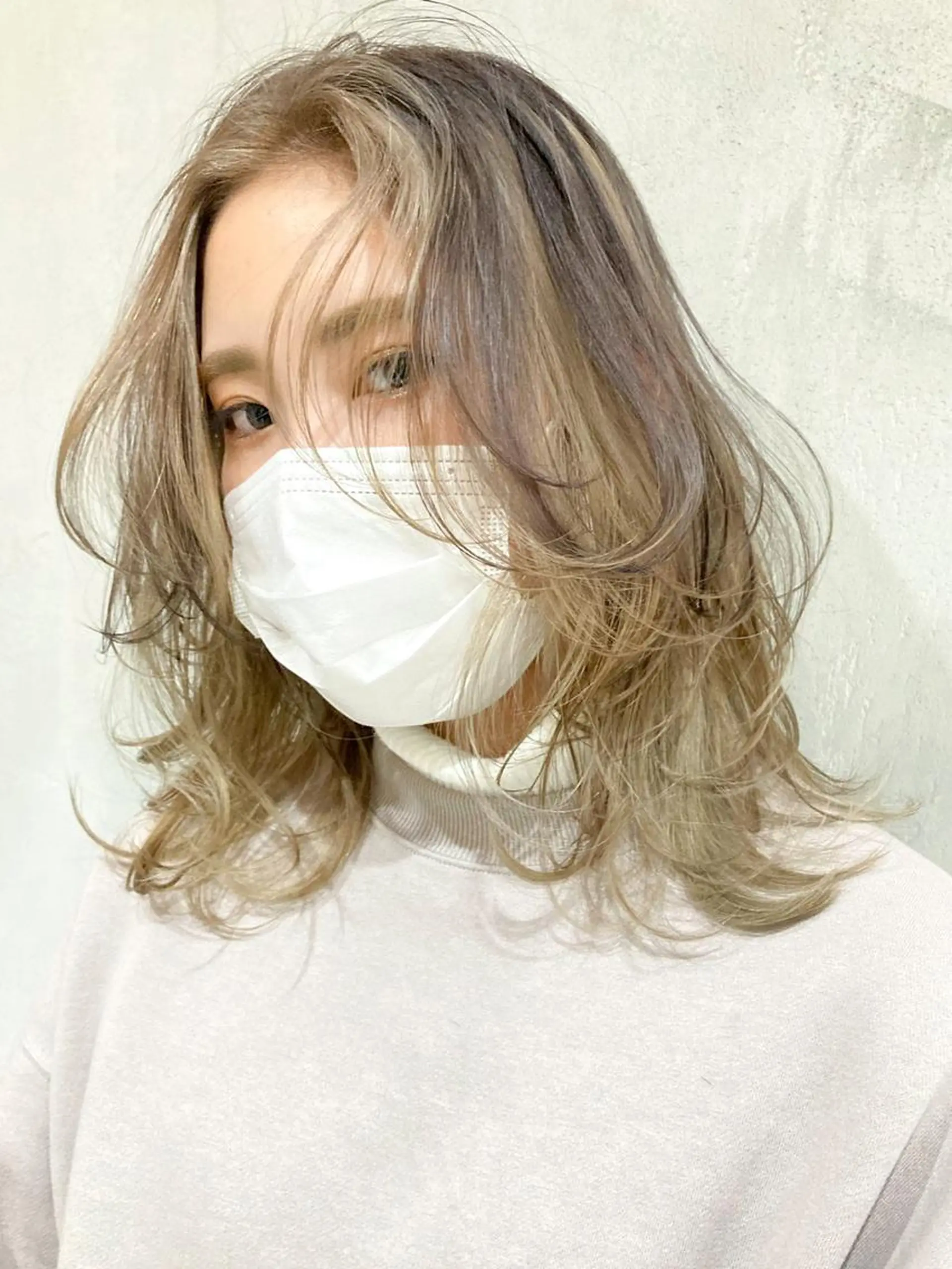 ミディアム カラー パーマ ヘアアレンジ ITbyALBUM 八王子店のヘアスタイル
