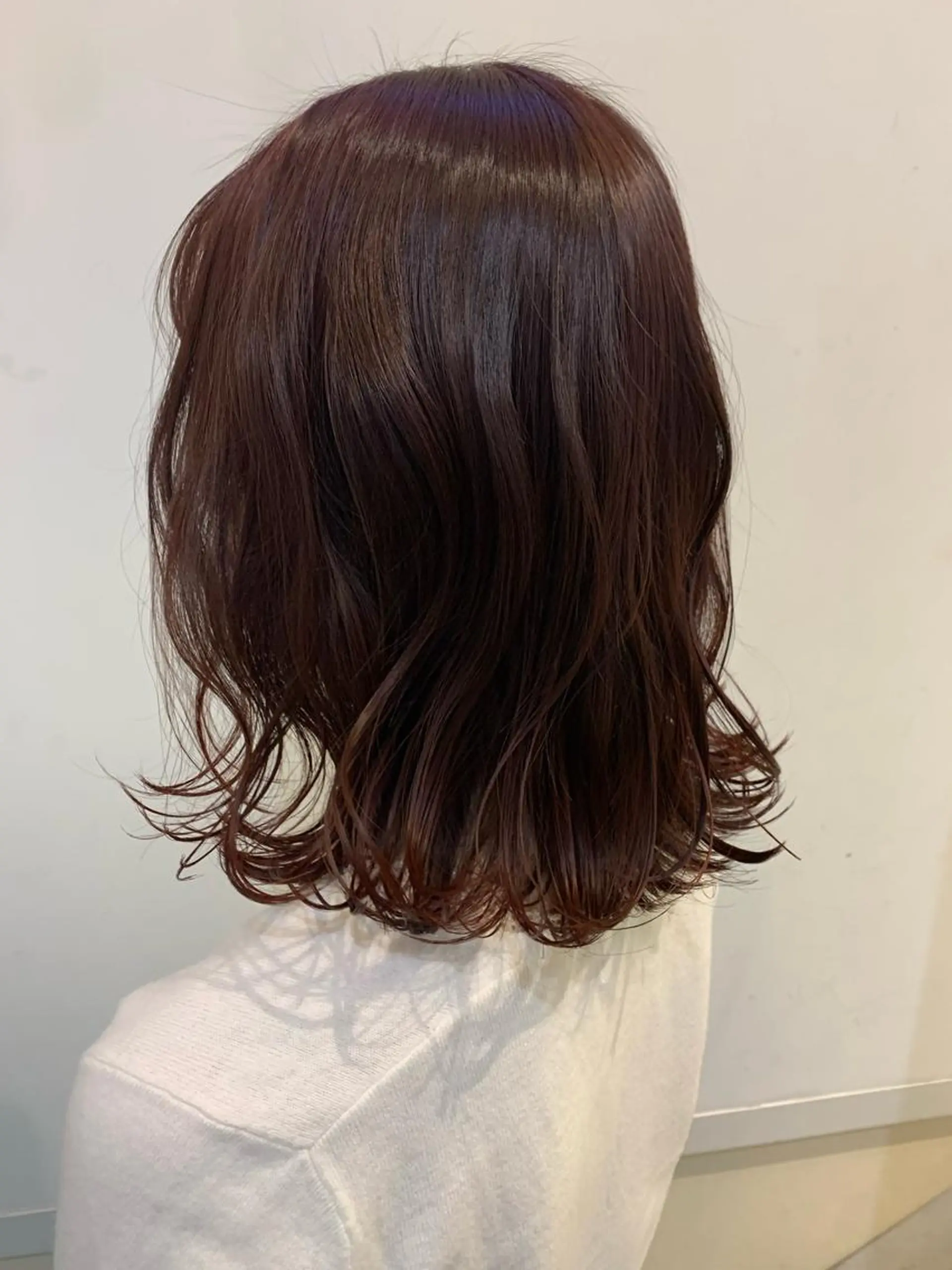 カラー ブリーチしない暖色 カラー🥀杉 優菜のヘアスタイル