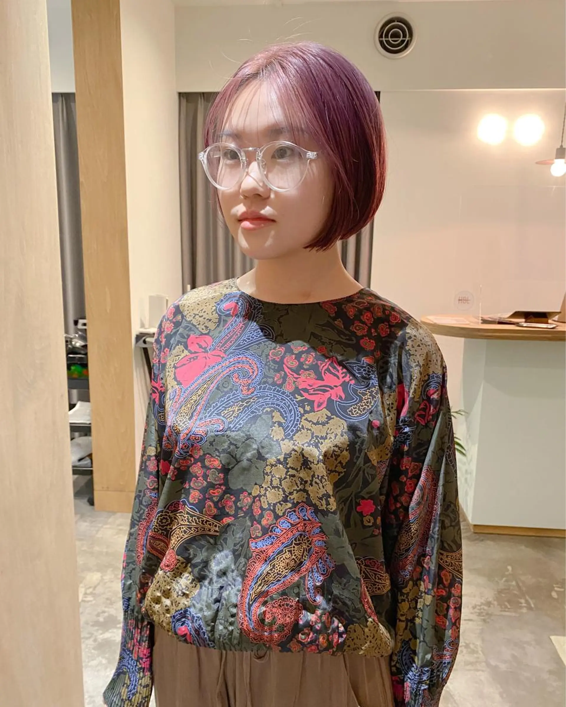 ショート カラー ヘアアレンジ Nancy所属・束感まつげ❤︎ あみのマツエク・マツパデザイン