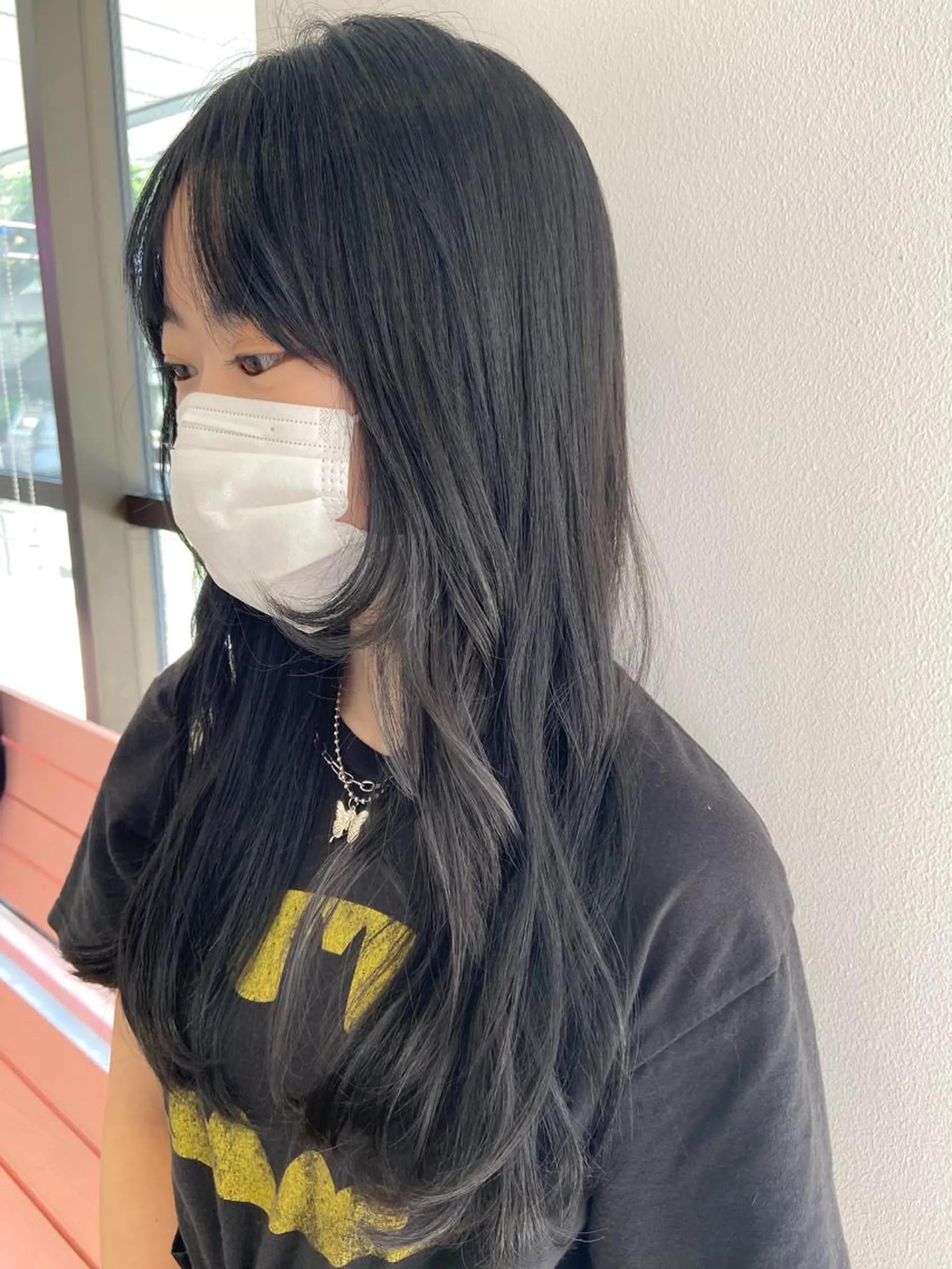 ロング カラー ヘアアレンジ アッシュ ブルーカラー ブルーアッシュ 顔周りカット レイヤーカット カット ヘアカラー トリートメント ヘアセット GAME 天神所属・レイヤーカット指名 No.1💖マユカのヘアスタイル