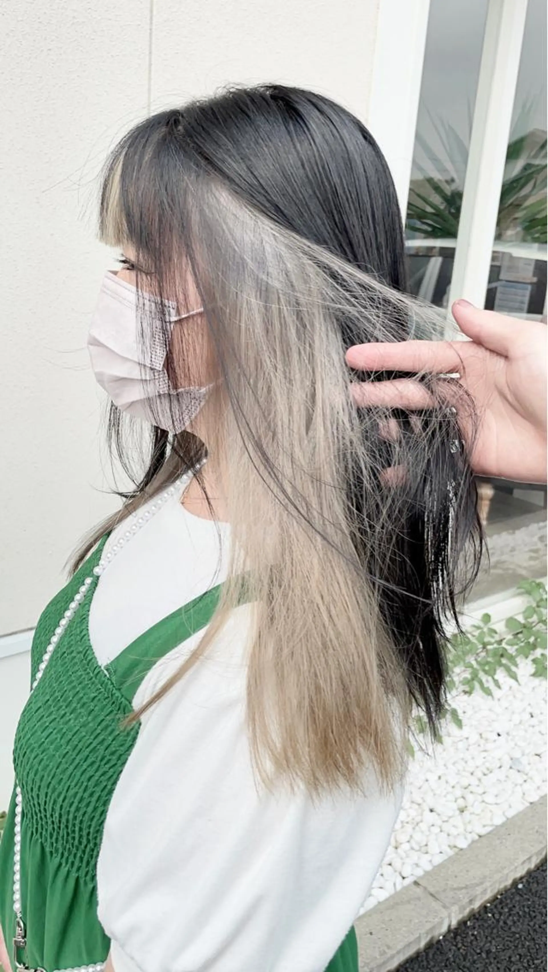 セミロング カット ヘアカラー トリートメント ダメージレスブリーチ HIROSHIのヘアスタイル