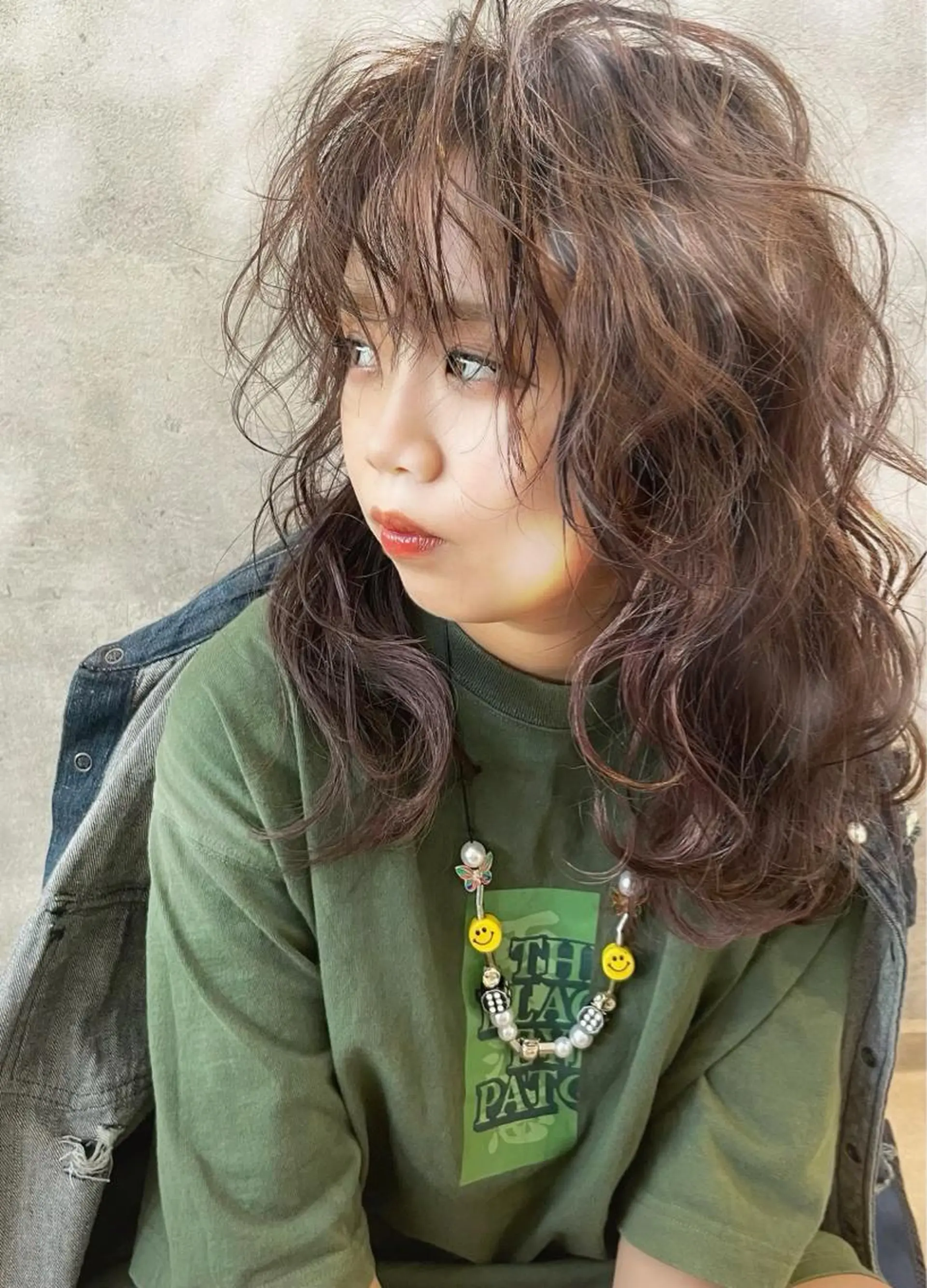 セミロング カラー 透明感カラー カット パーマ 骨格整形カット/ ショート✂️堀夢哉のヘアスタイル