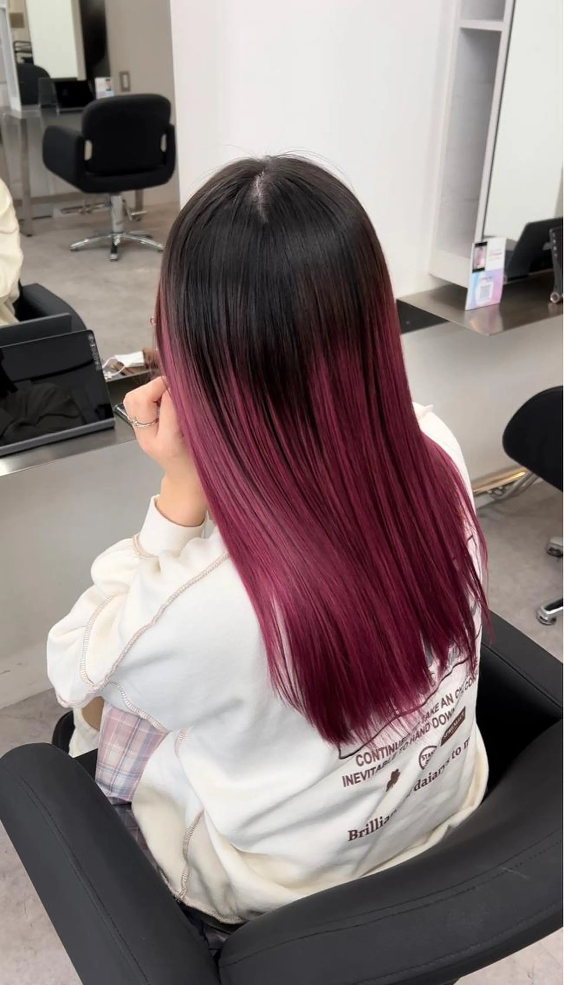 セミロング ヘアカラー トリートメント 🫧髪質改善 講師🫧🍎幹細胞のヘアスタイル