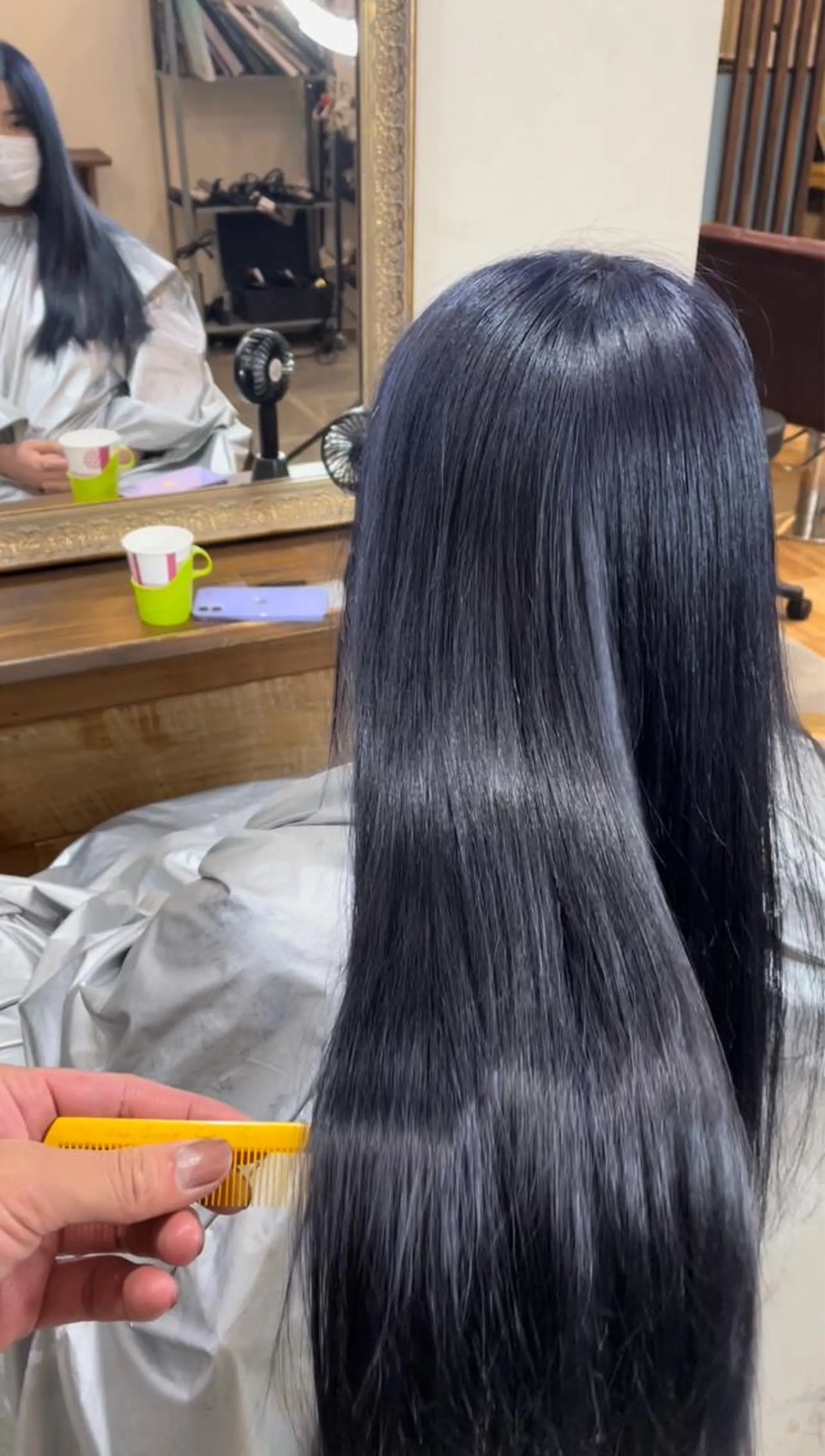 ロング 縮毛矯正 トリートメント ALLEN hair 京橋店のヘアスタイル