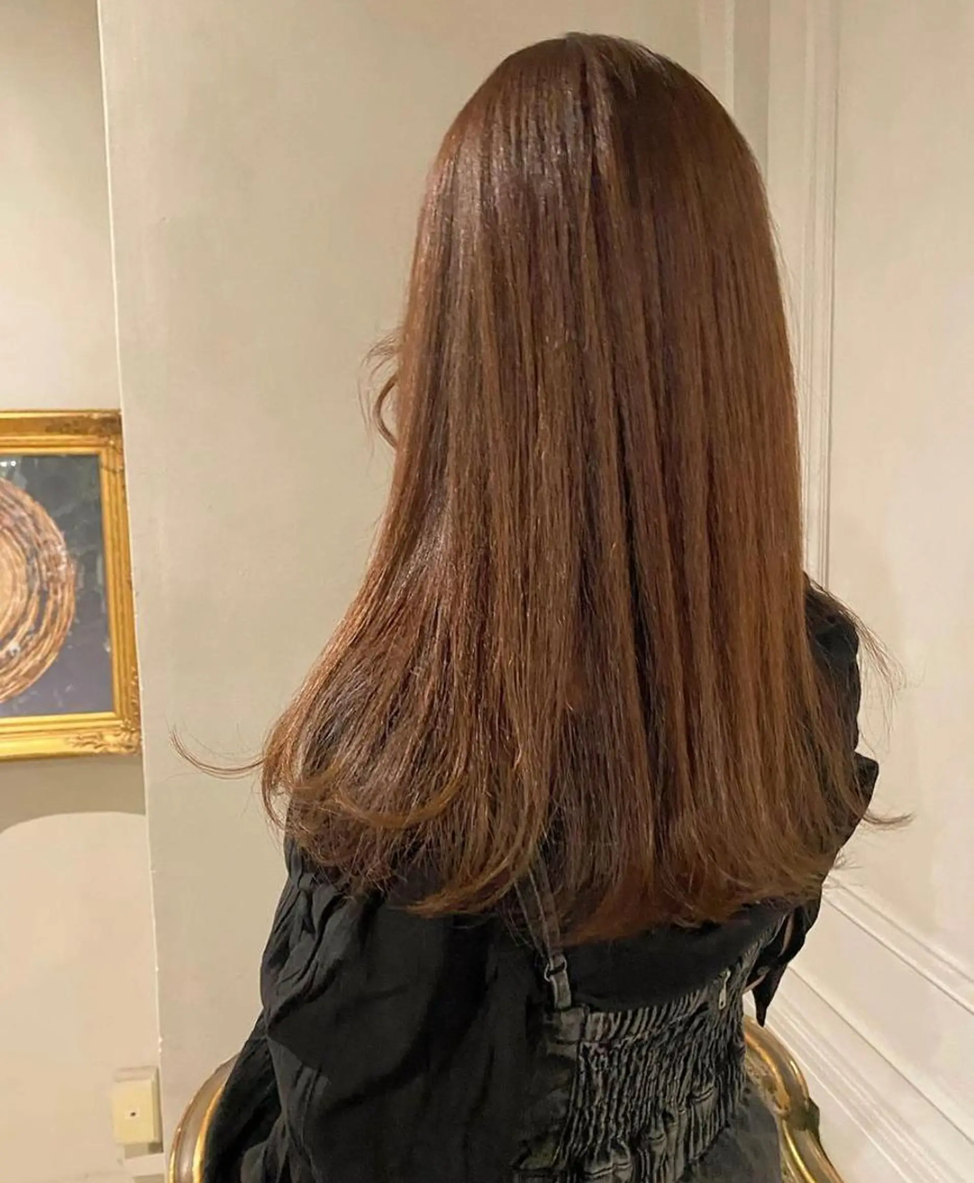 ロング カラー ベージュカラー オレンジ オレンジベージュ トリートメント ヘアカラー 梅原 大和のヘアスタイル