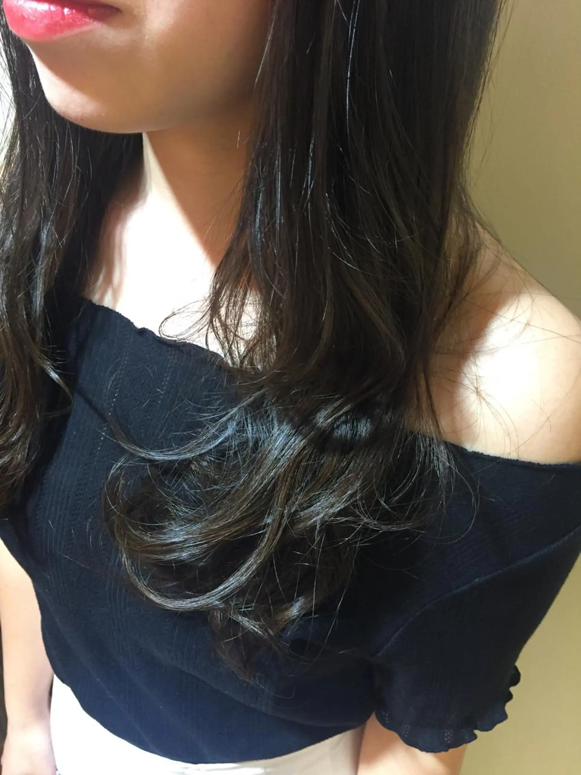 ロング カラー カット ヘアカラー パーマ 加藤 綾華のヘアスタイル