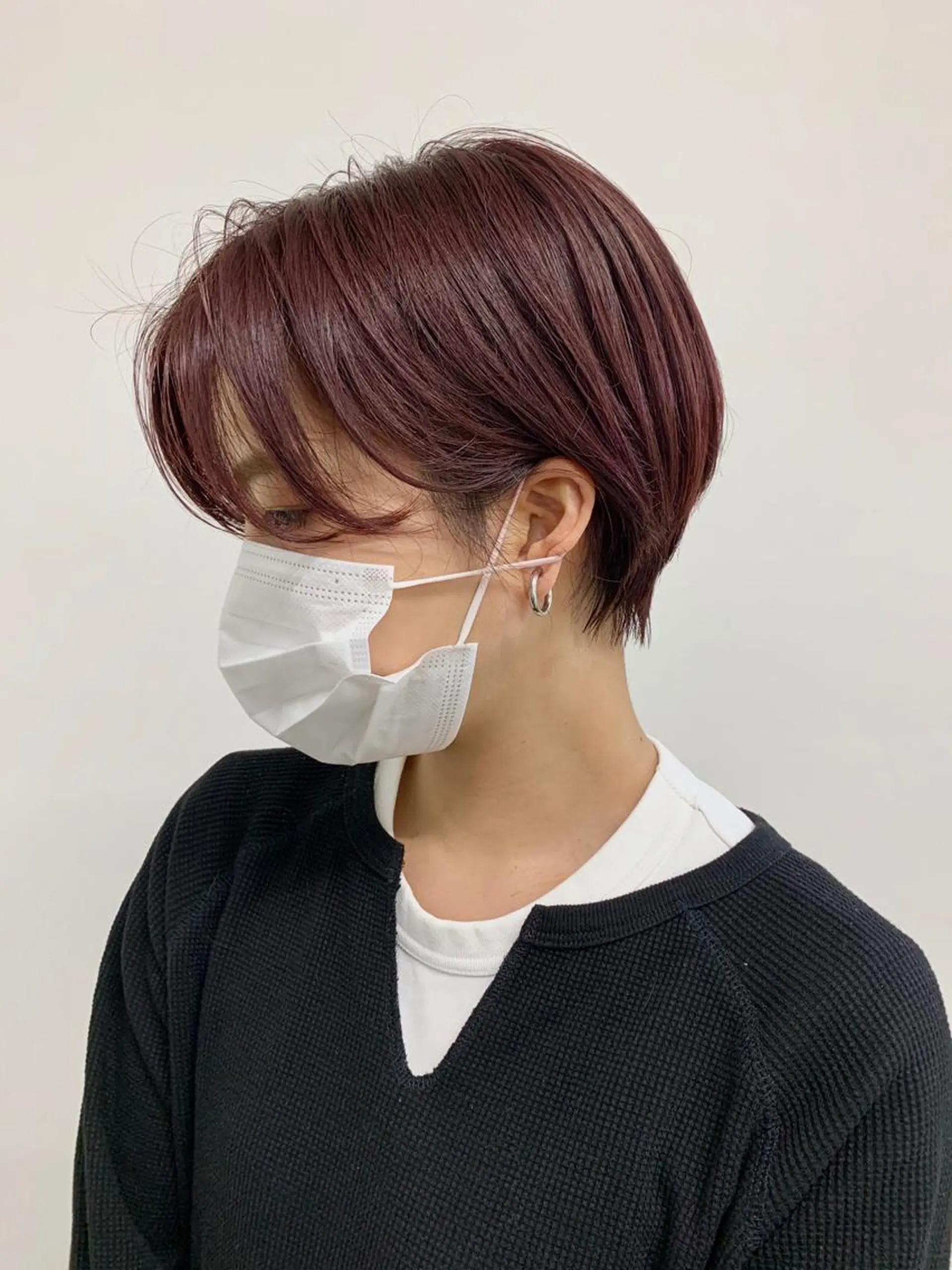 ショート カラー カット ヘアカラー 🔵赤み消し透明感 梅田・増田のヘアスタイル