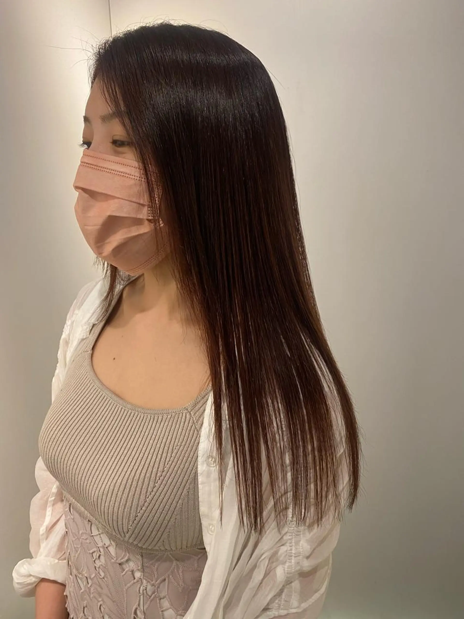 ロング カット 縮毛矯正 西山 恵太郎のヘアスタイル