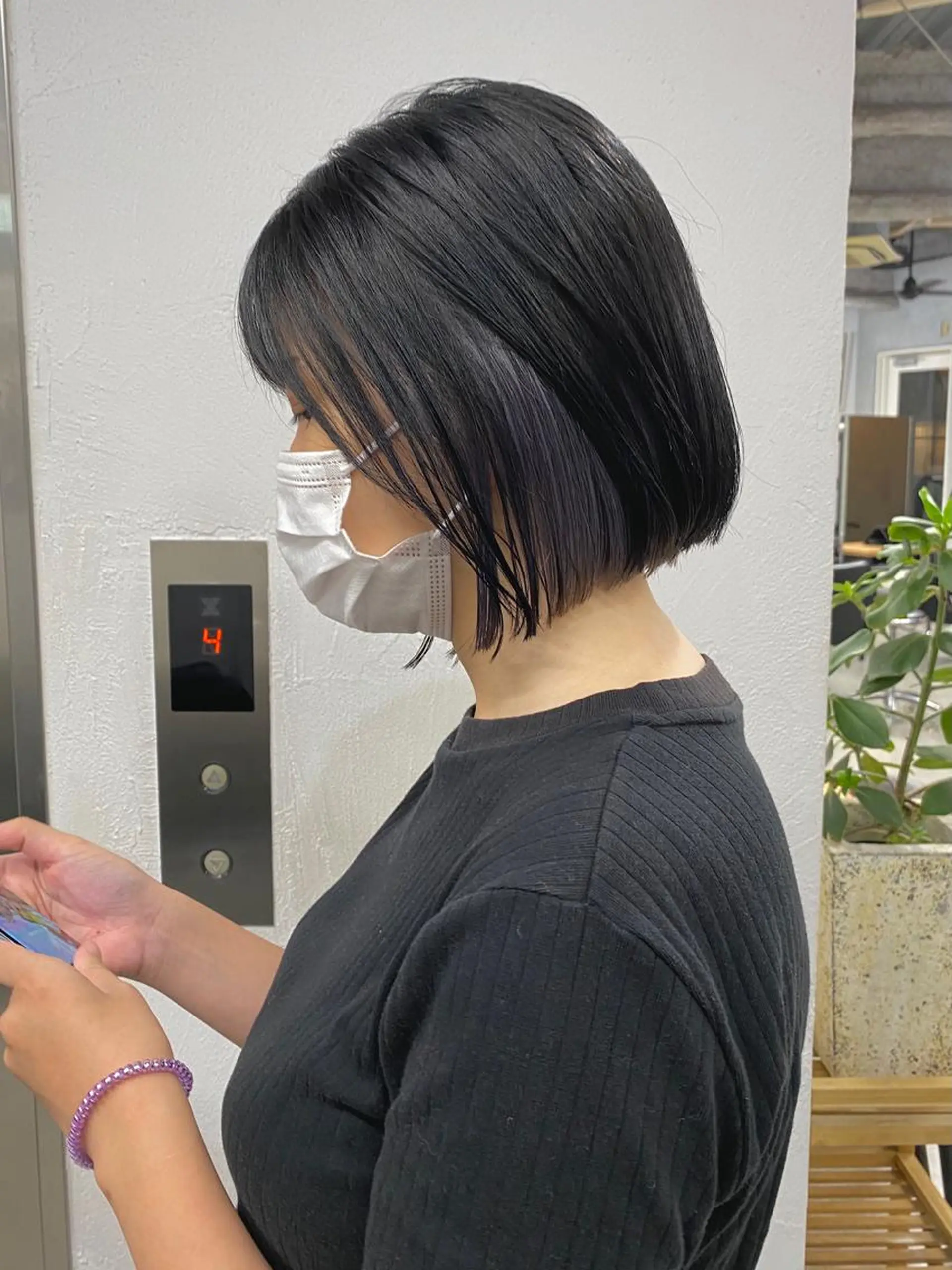 ショート カラー ヘアアレンジ インナーカラー シルバー ブリーチダブルカラー ハイライト/山本喜熙のヘアスタイル