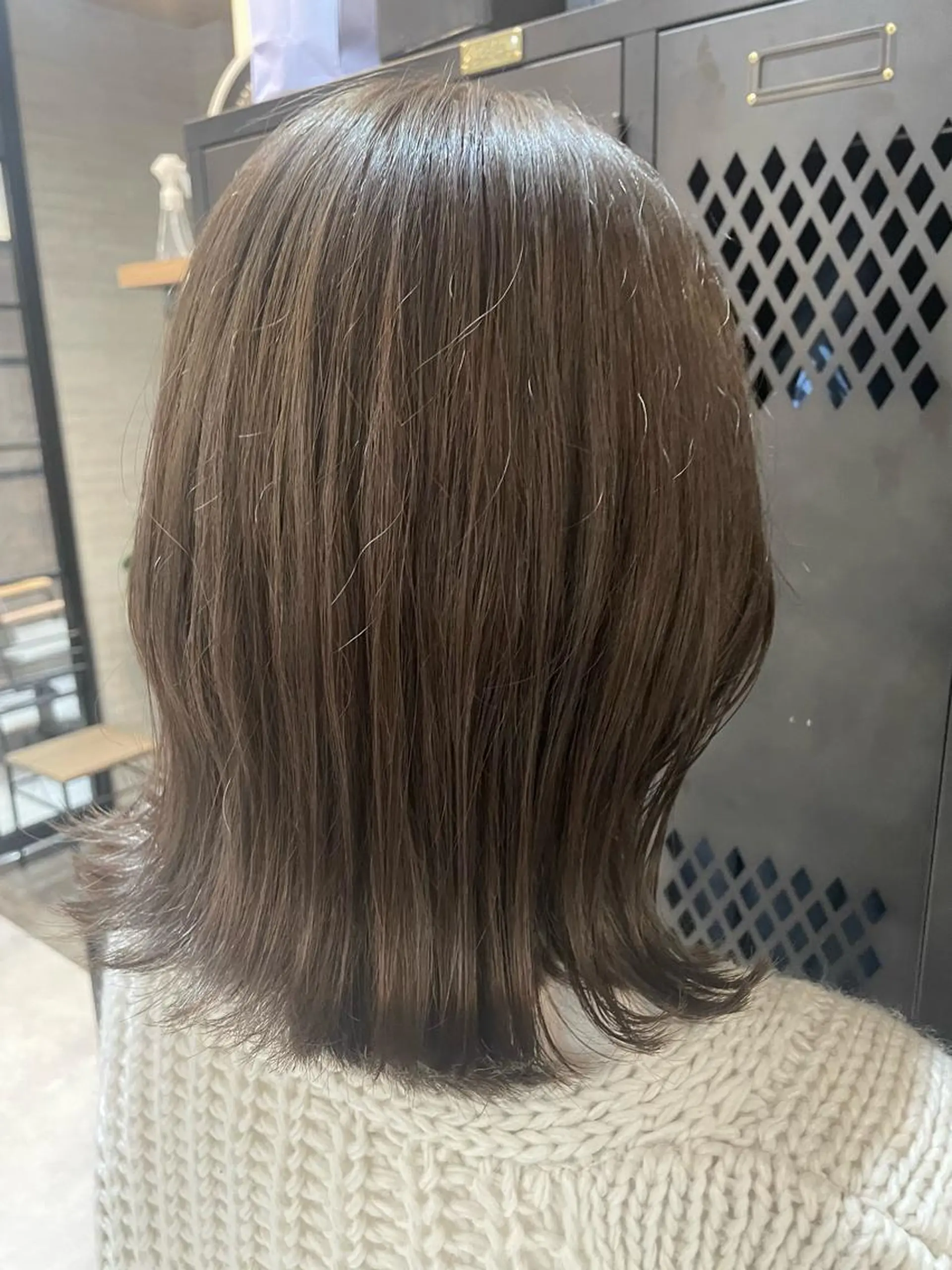 ミディアム 韓国カット/透明感 Re.Labo岡本のヘアスタイル