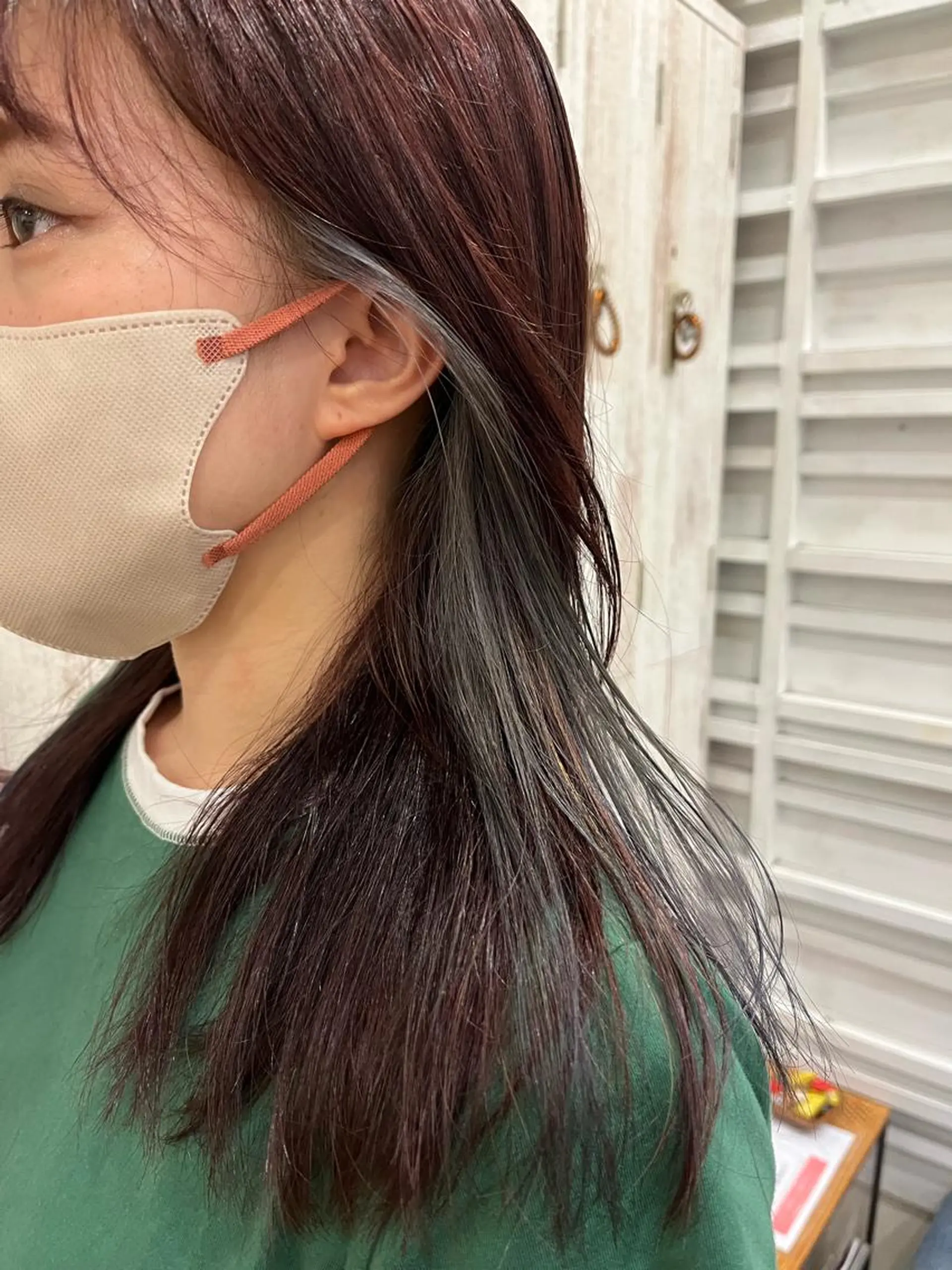 ロング カラー ブラウンカラー イヤリングカラー ピンクカラー ピンクブラウン シルバー ヘアカラー 🟢NEGi🟣 🫧髪質改善のヘアスタイル