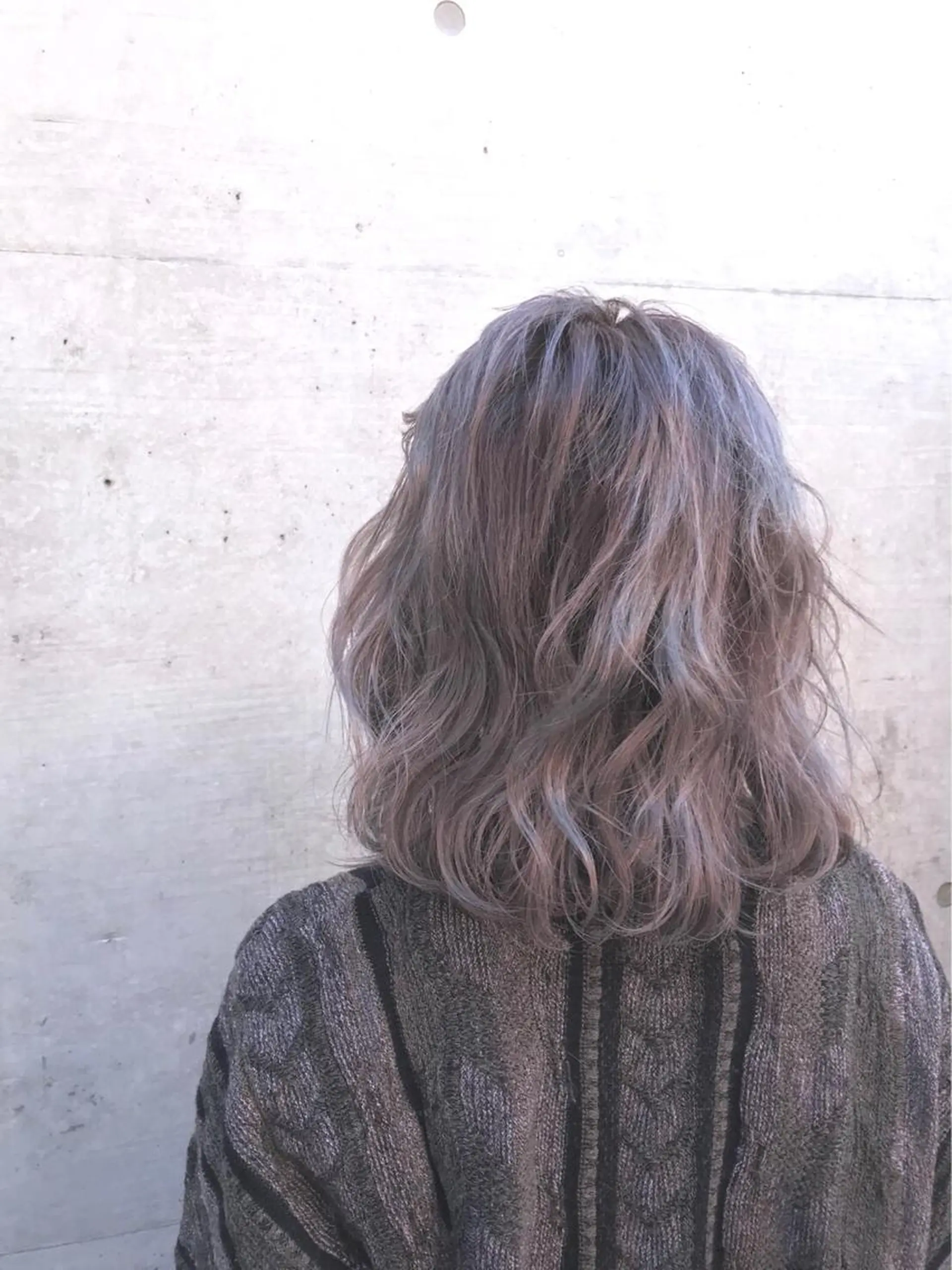 ミディアム カラー ラベンダーカラー ピンクカラー 100%髪質改善特化 TRUNSのヘアスタイル