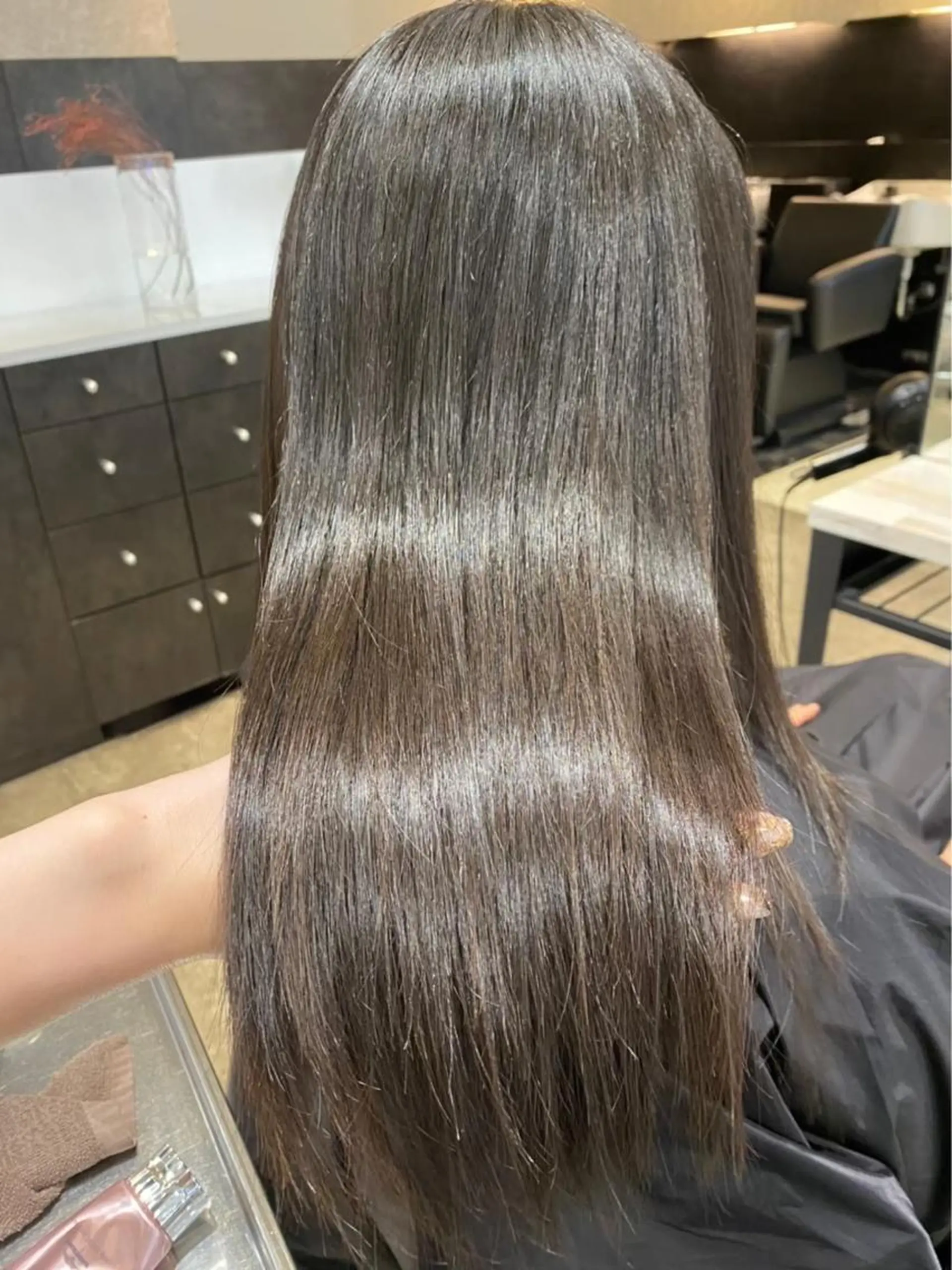 セミロング カラー パーマ 伸ばしかけ 増子 祐太朗のヘアスタイル