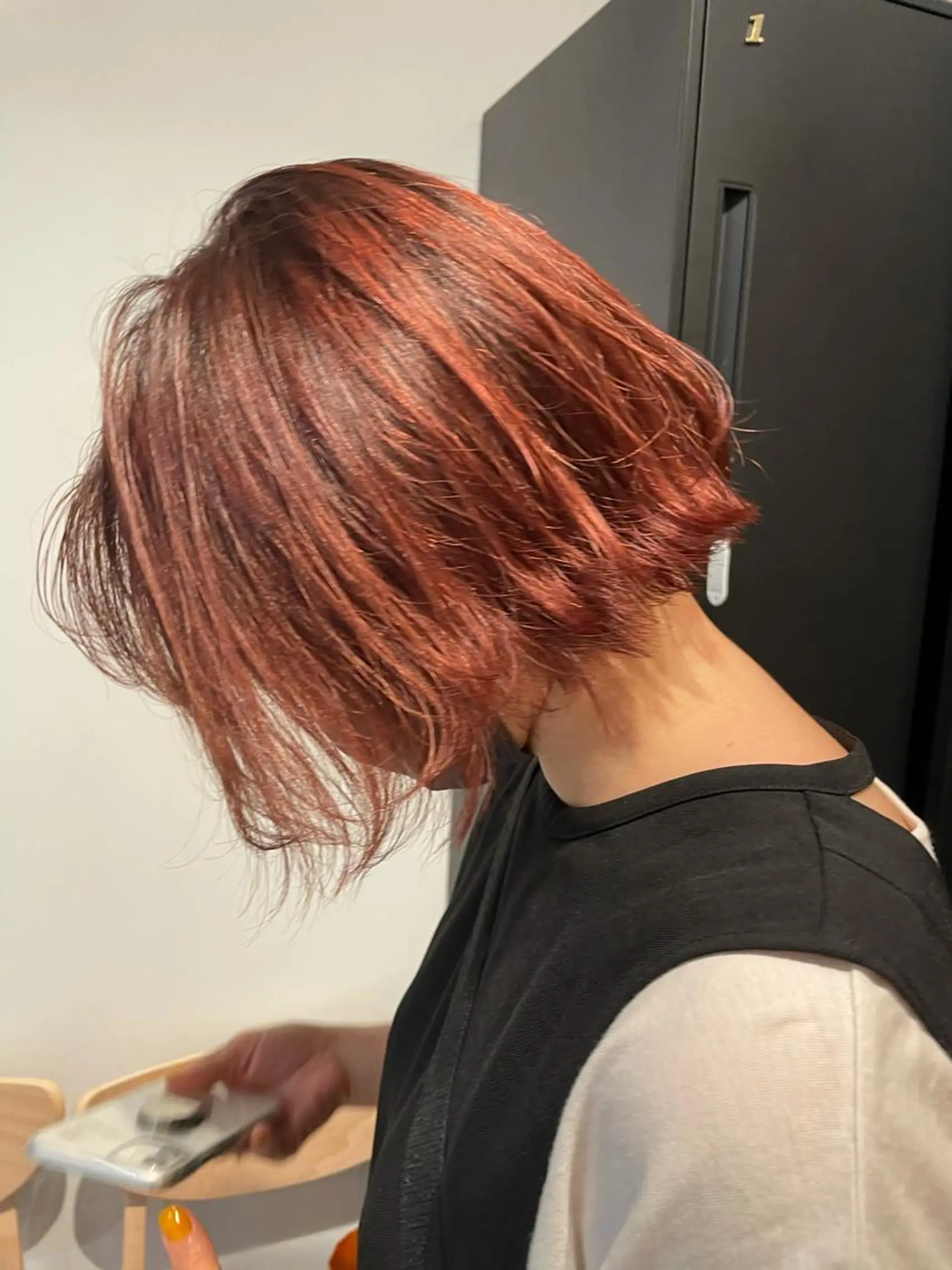 ショート カラー ブラウンカラー オレンジ オレンジブラウン ヘアカラー トリートメント ヘッドスパ ヘアセット SALOWIN下北沢所属・hazuki 🌝のヘアスタイル