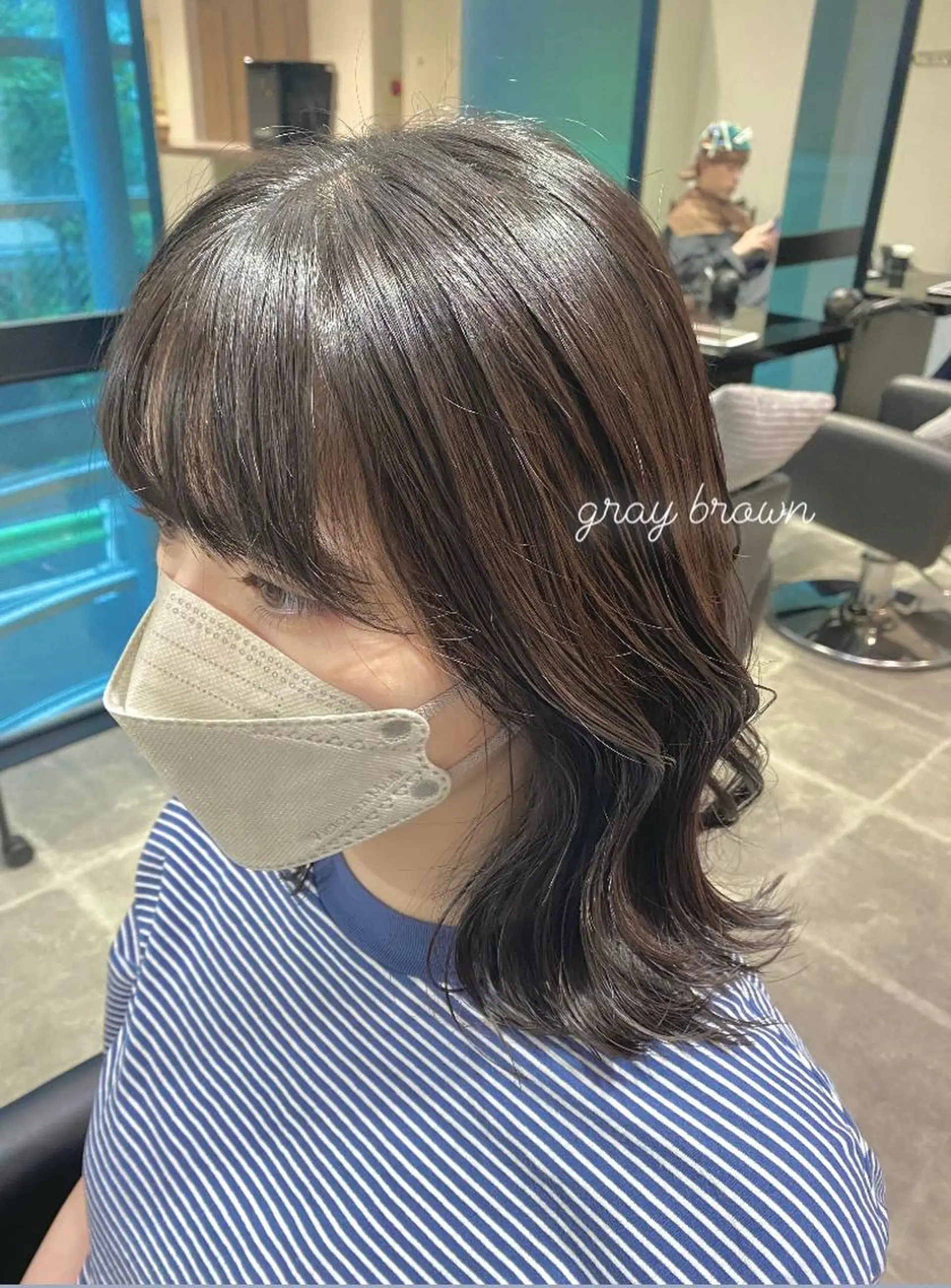 ミディアム カラー アディクシーカラー 透明感カラー 韓国風ヘア 髪質改善/艶カラー 🎀ヘアアレンジ🎀のヘアスタイル