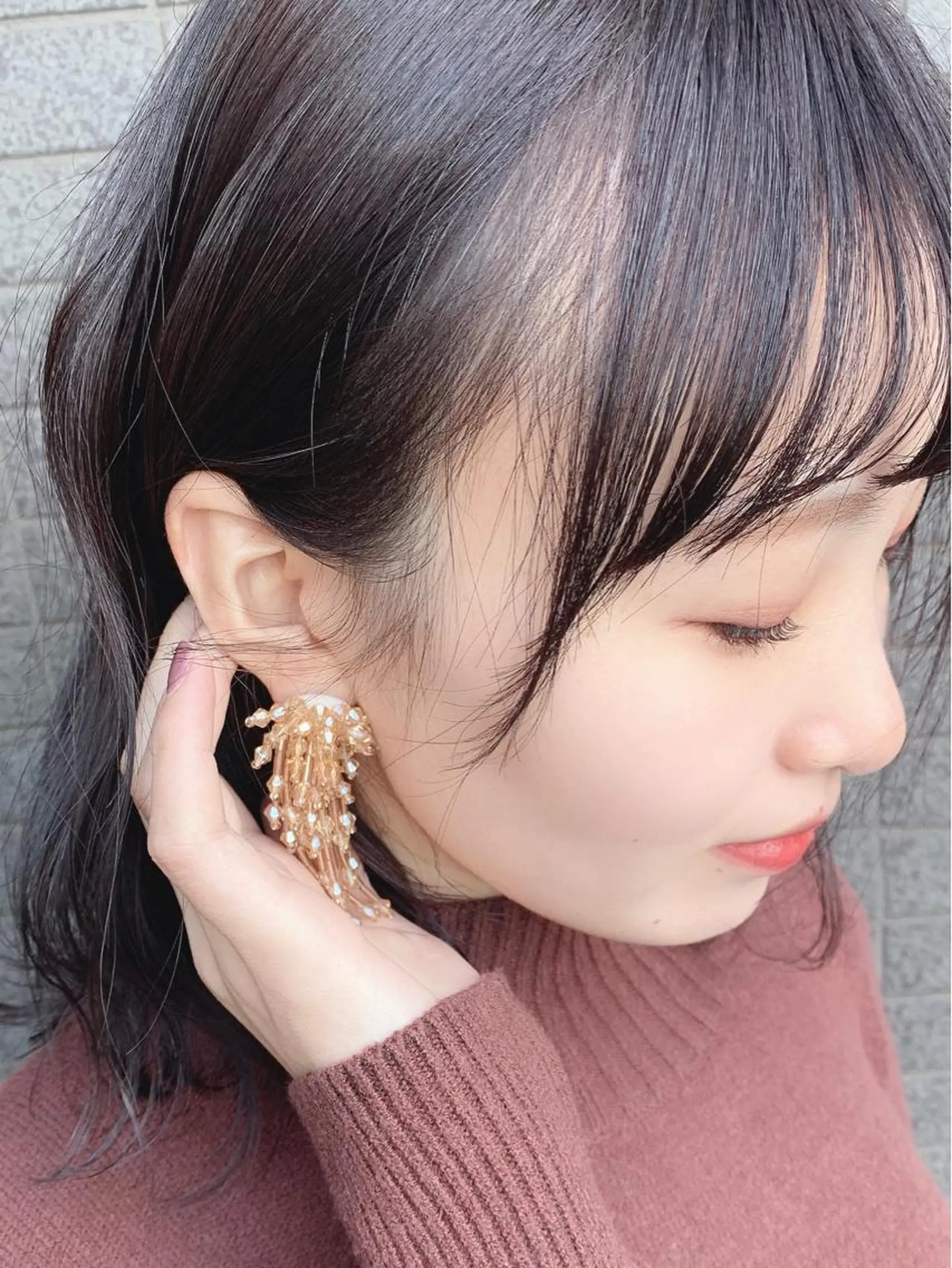 ミディアム カラー raika .のヘアスタイル