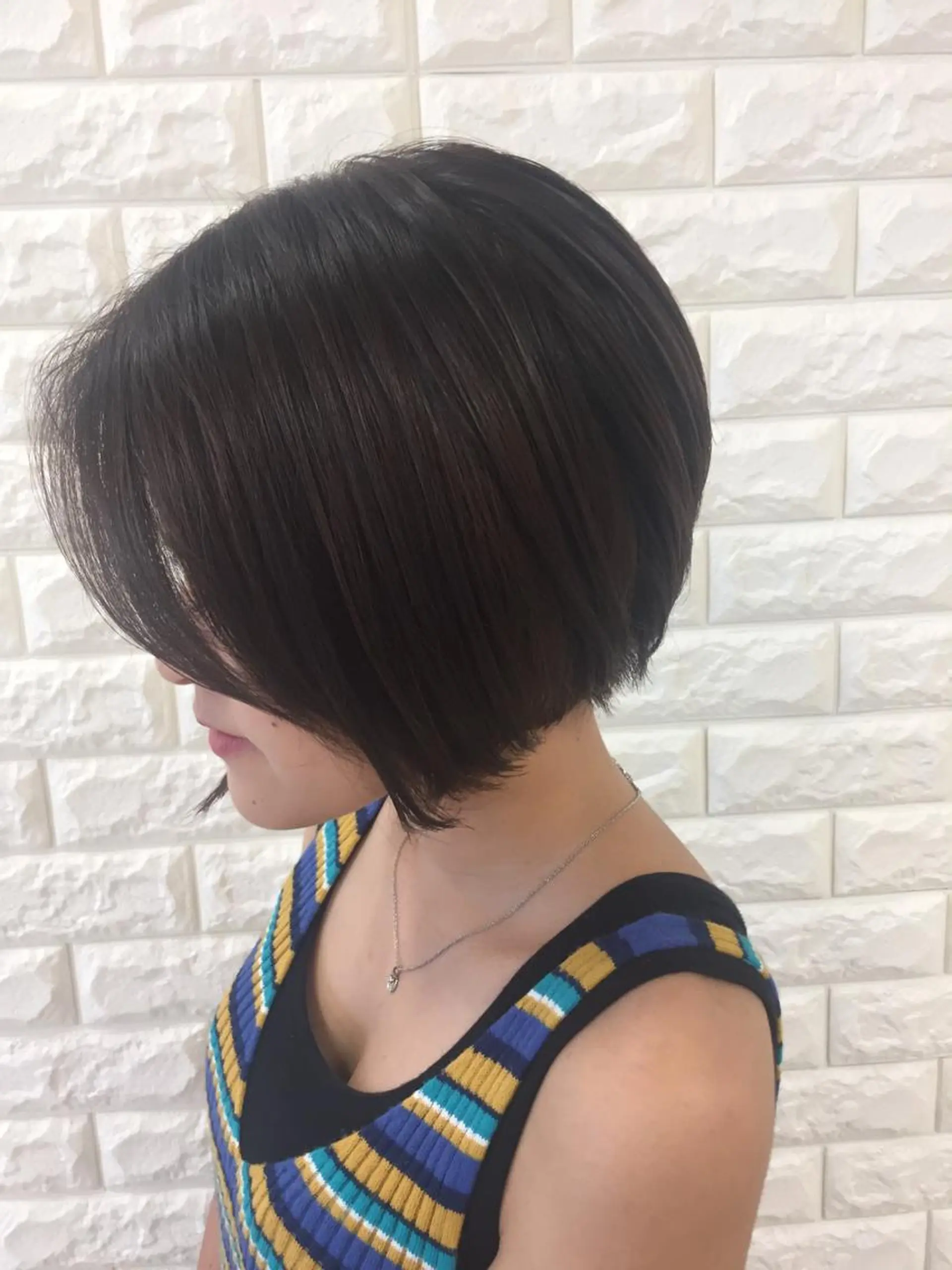 ショート ボブ カット 似合わせ.ﾍｱｾｯﾄ 得意🌹井上美沙のヘアスタイル