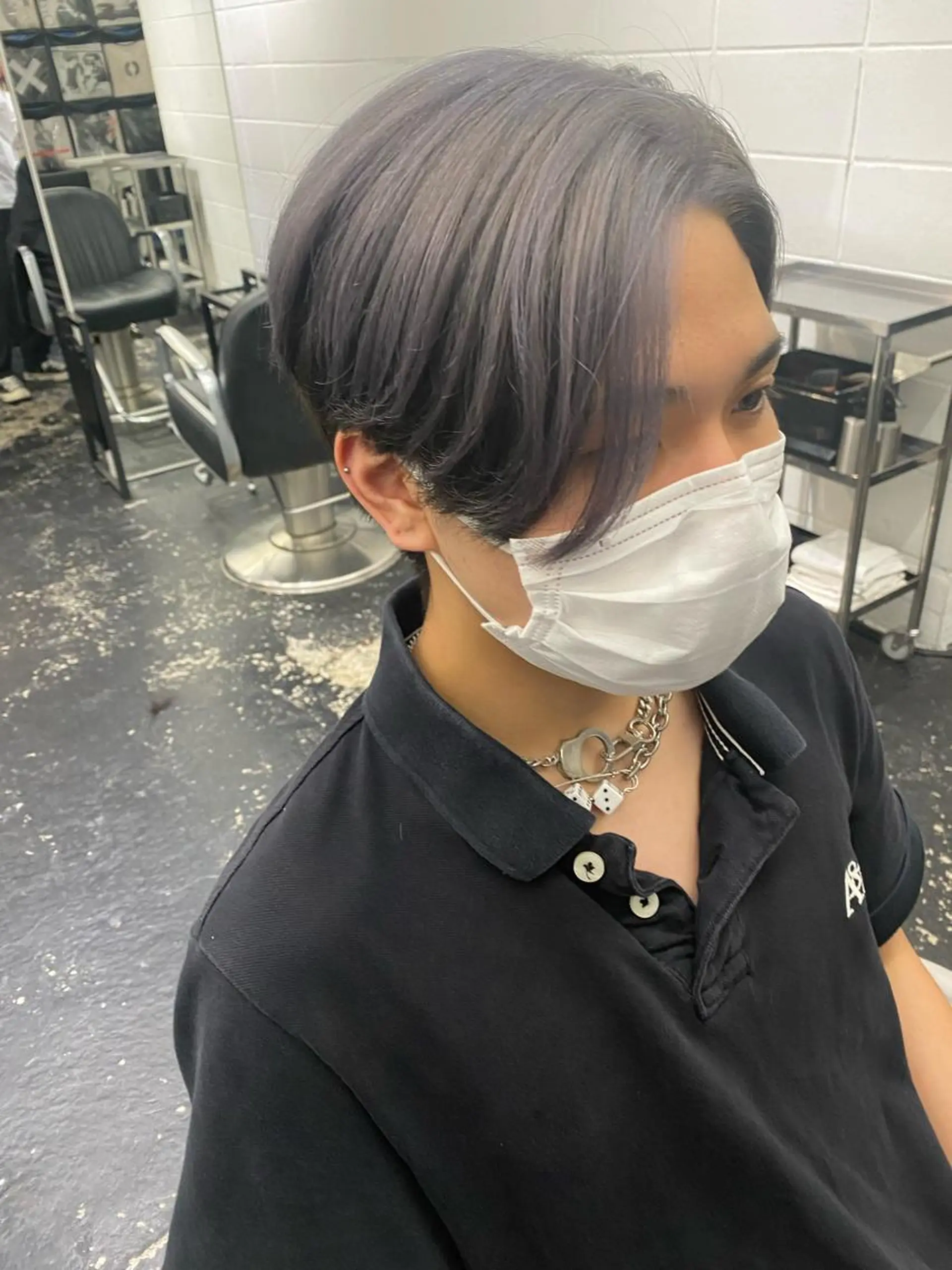 ミディアム カラー パーマ ヘアアレンジ メンズ キッズ ミディアムレイヤー メンズバレイヤージュ メンズブリーチ メンズハイライト メンズインナーカラー nico TOKYO 渋谷所属・ブリーチ　ハイトーン 特化🌈フジタハルキのヘアスタイル