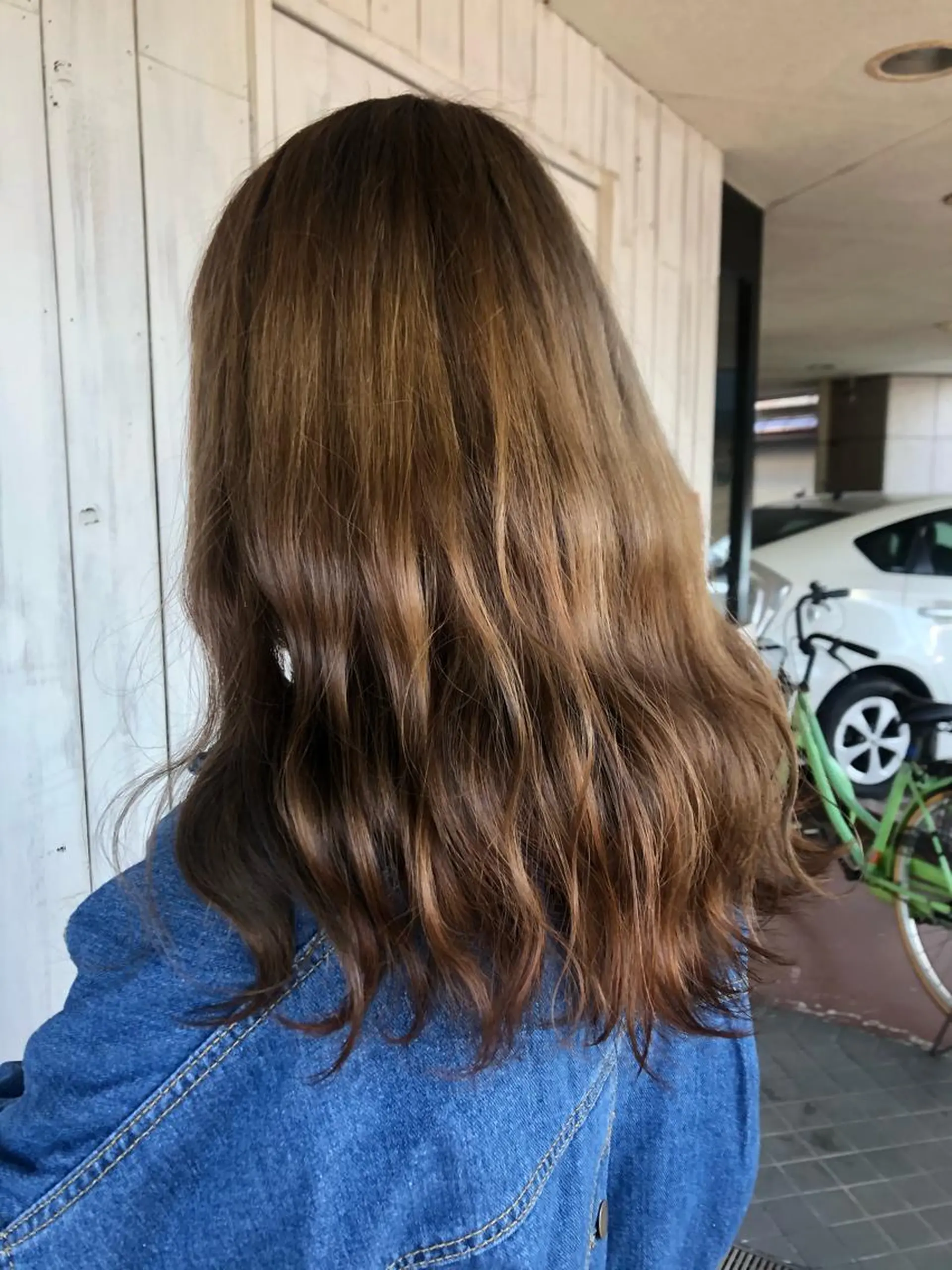 セミロング カラー MOLLA 浅香山店所属・谷口ゆめ/縮毛矯正/ 大人女子/眉ワックスのヘアスタイル