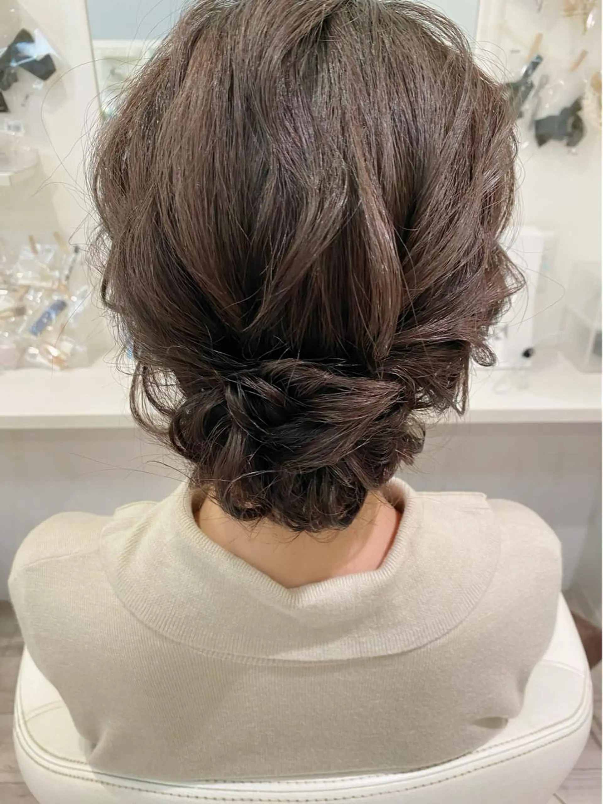 ミディアム ヘアアレンジ セットサロン      ラフテル所属・大阪/ヘアアレンジ /似合わせset💐のヘアスタイル