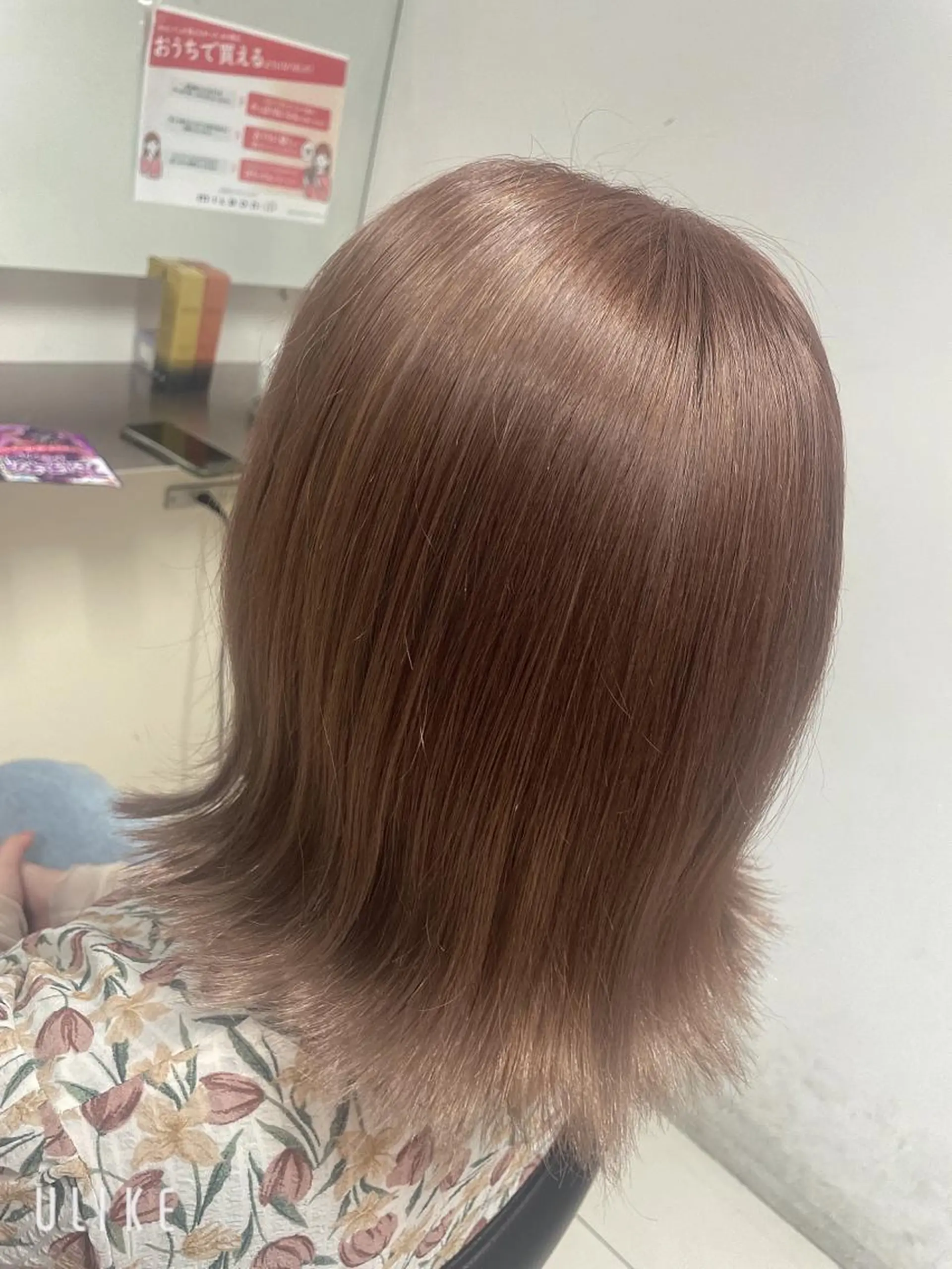 ミディアム カラー ヘアカラー ブリーチ/ヘアセット 【𝙍𝙞𝙣𝙤】のヘアスタイル