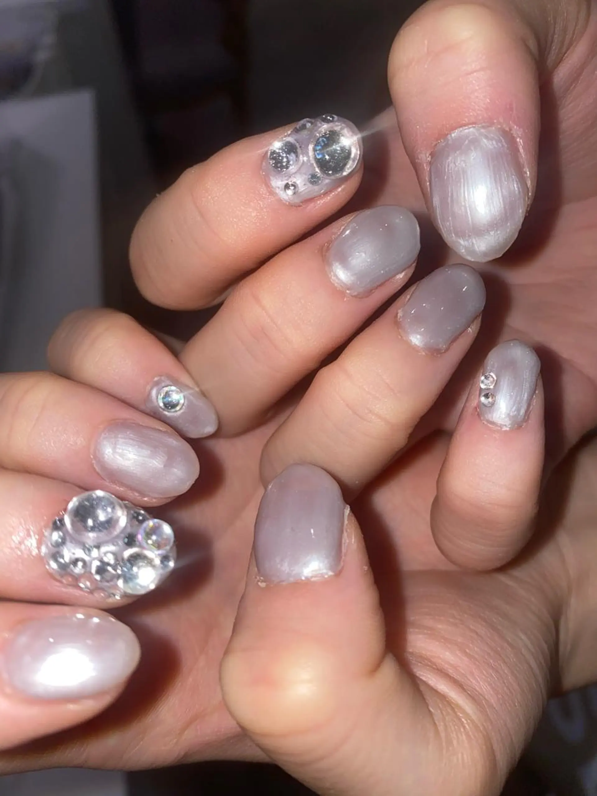 ネイル 顔周りカット/透明感 カラー✂️MEIのヘアスタイル