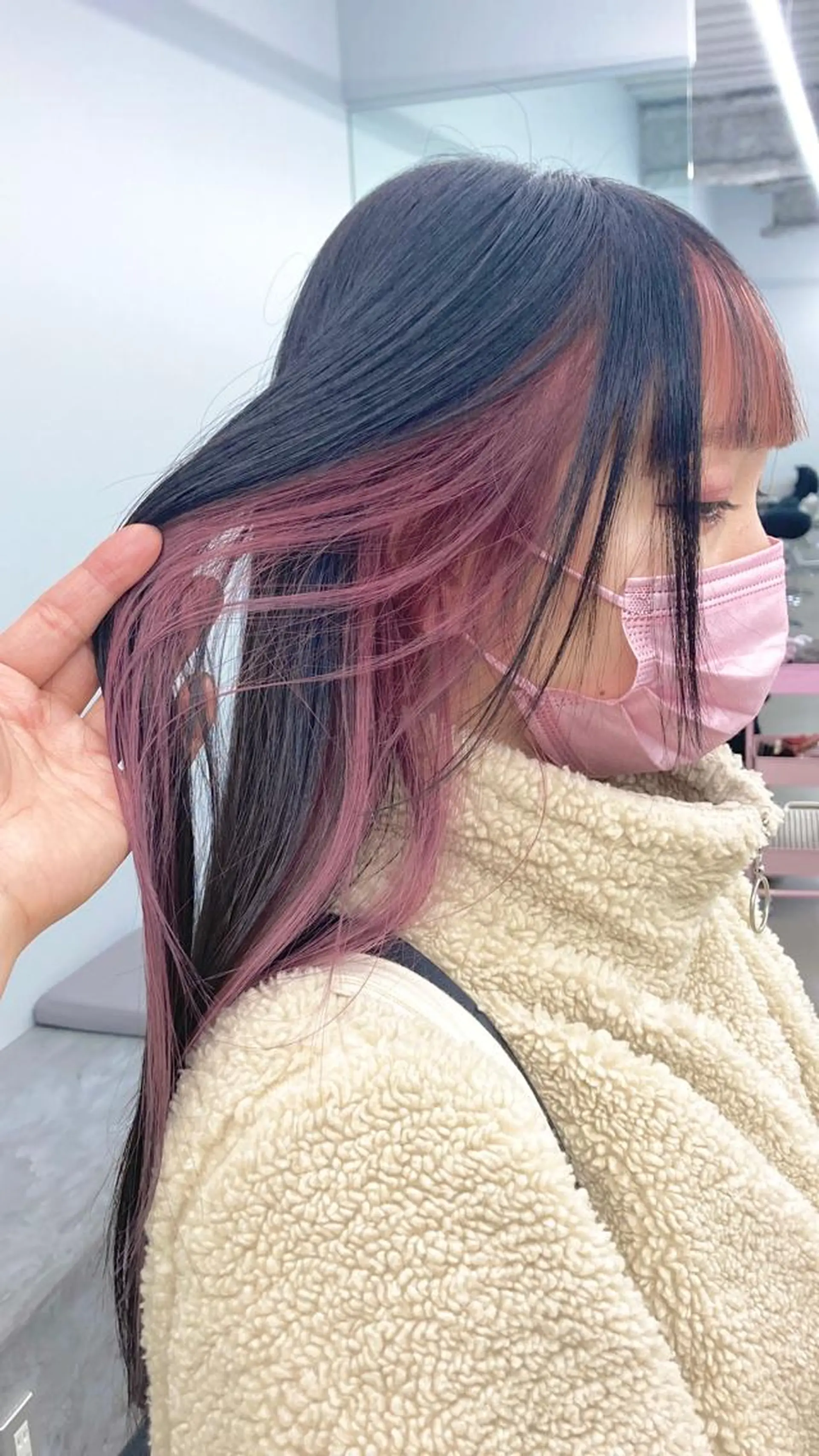 ロング カラー ピンクカラー 透明感ハイトーン☆ 今津 佑太のヘアスタイル