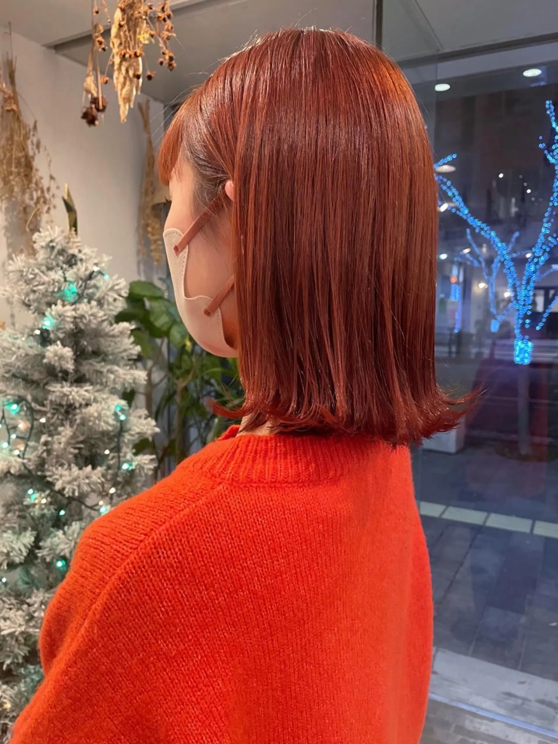 ミディアム カラー テラコッタ ヘアカラー m ā l o.🌷 サカモトマイコのヘアスタイル