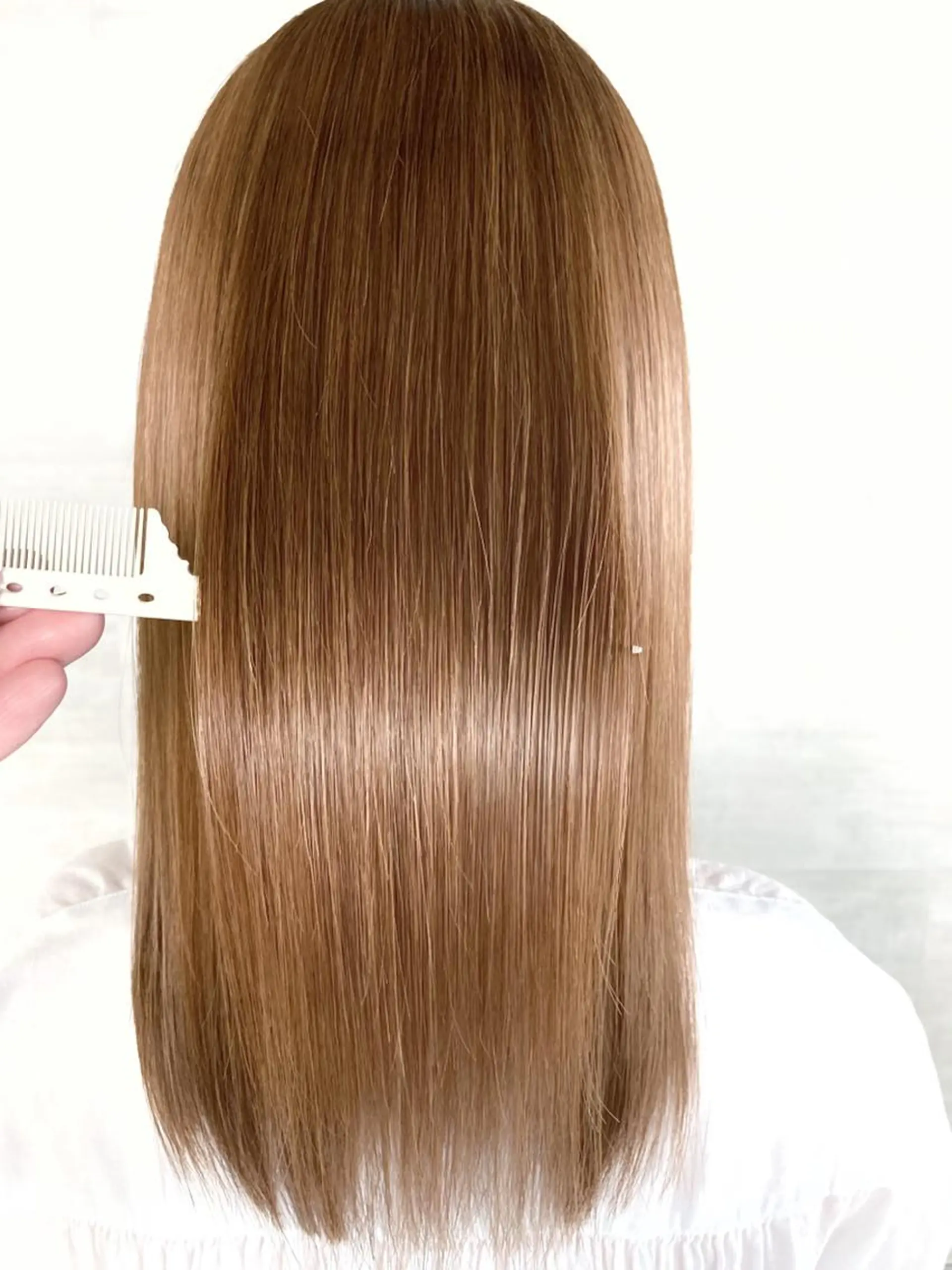 セミロング 縮毛矯正 トリートメント 加藤(旧姓 今竹) 遥花のヘアスタイル