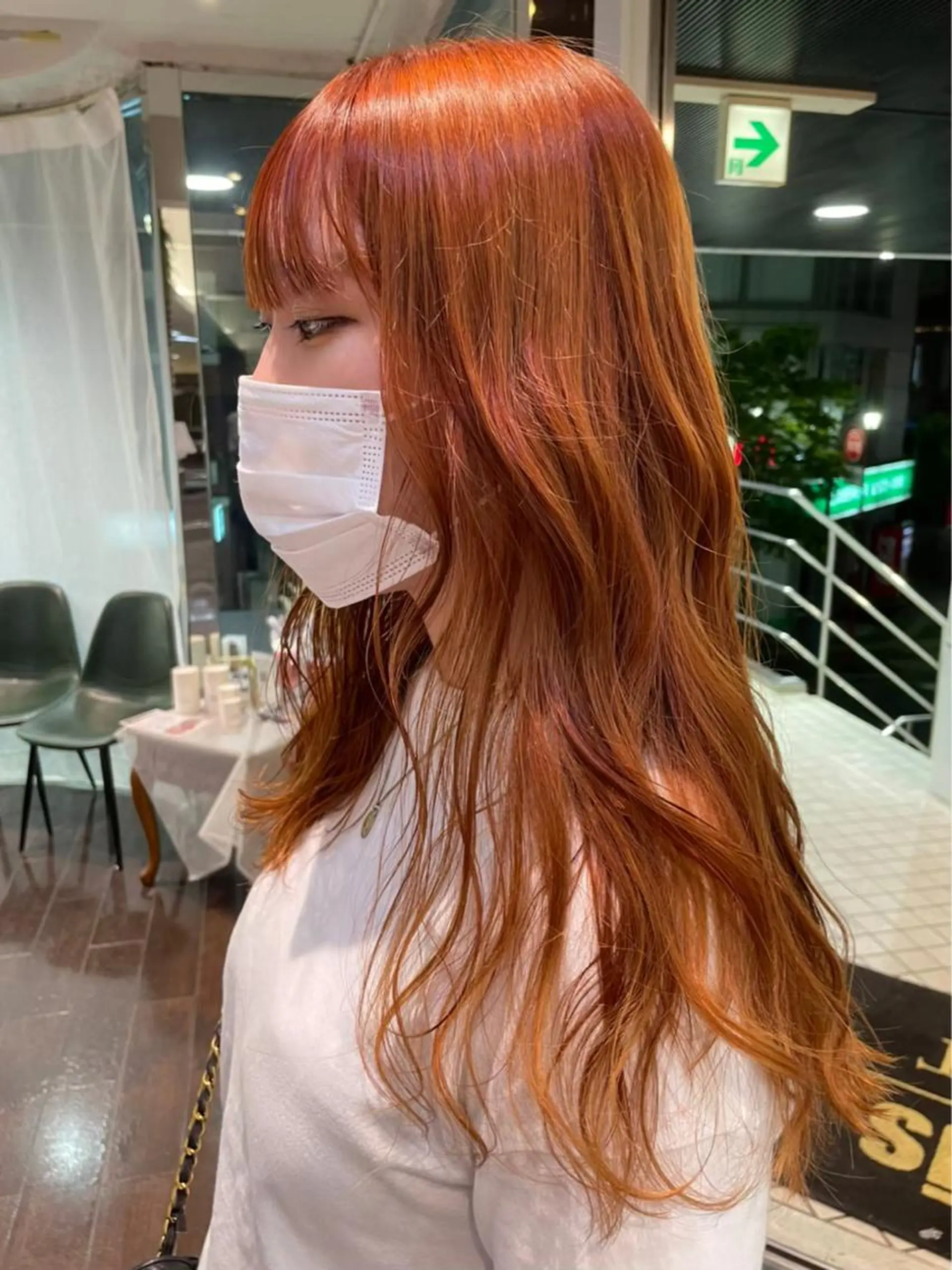 ロング カラー ブリーチ ケアブリーチ 透明感カラー デザインカラー ダブルカラー メンズ特化/マツエク AYAKA🌙のヘアスタイル