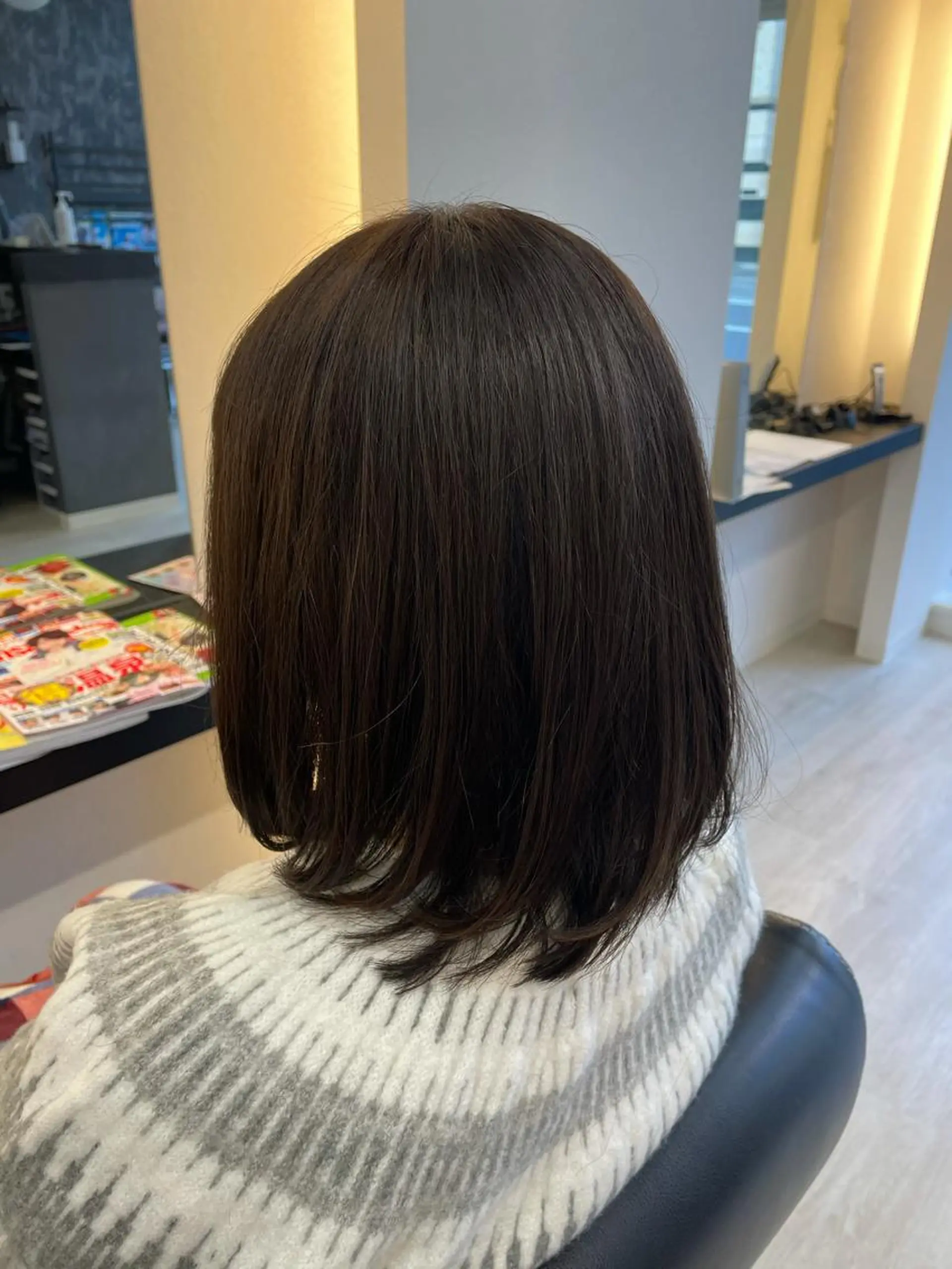 セミロング カラー アッシュ Hair salon Reve〜レーヴ〜所属・髪質改善・美髪矯正 特化型美容師・北野のヘアスタイル