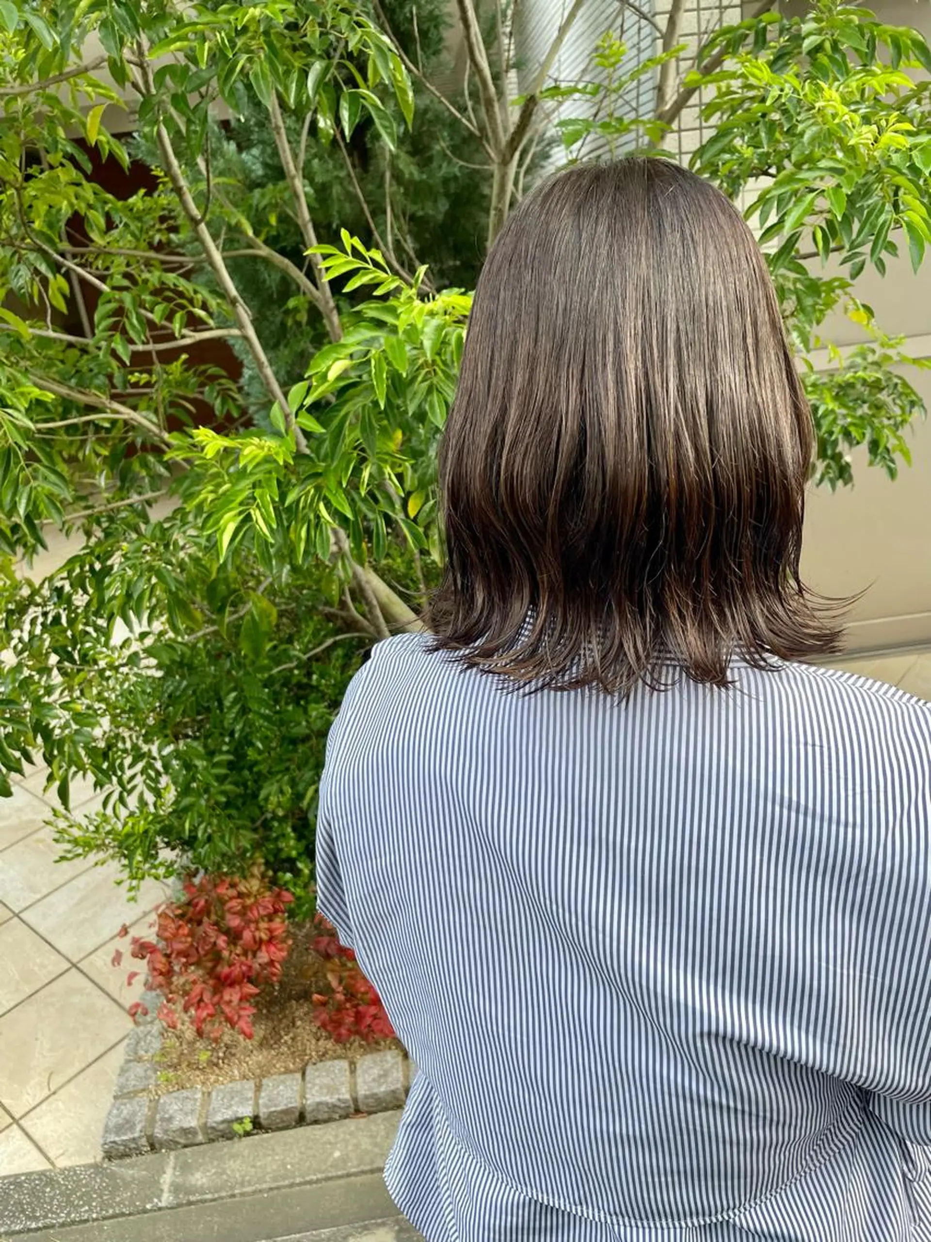 ミディアム 亀川蓮 Agu hairのヘアスタイル