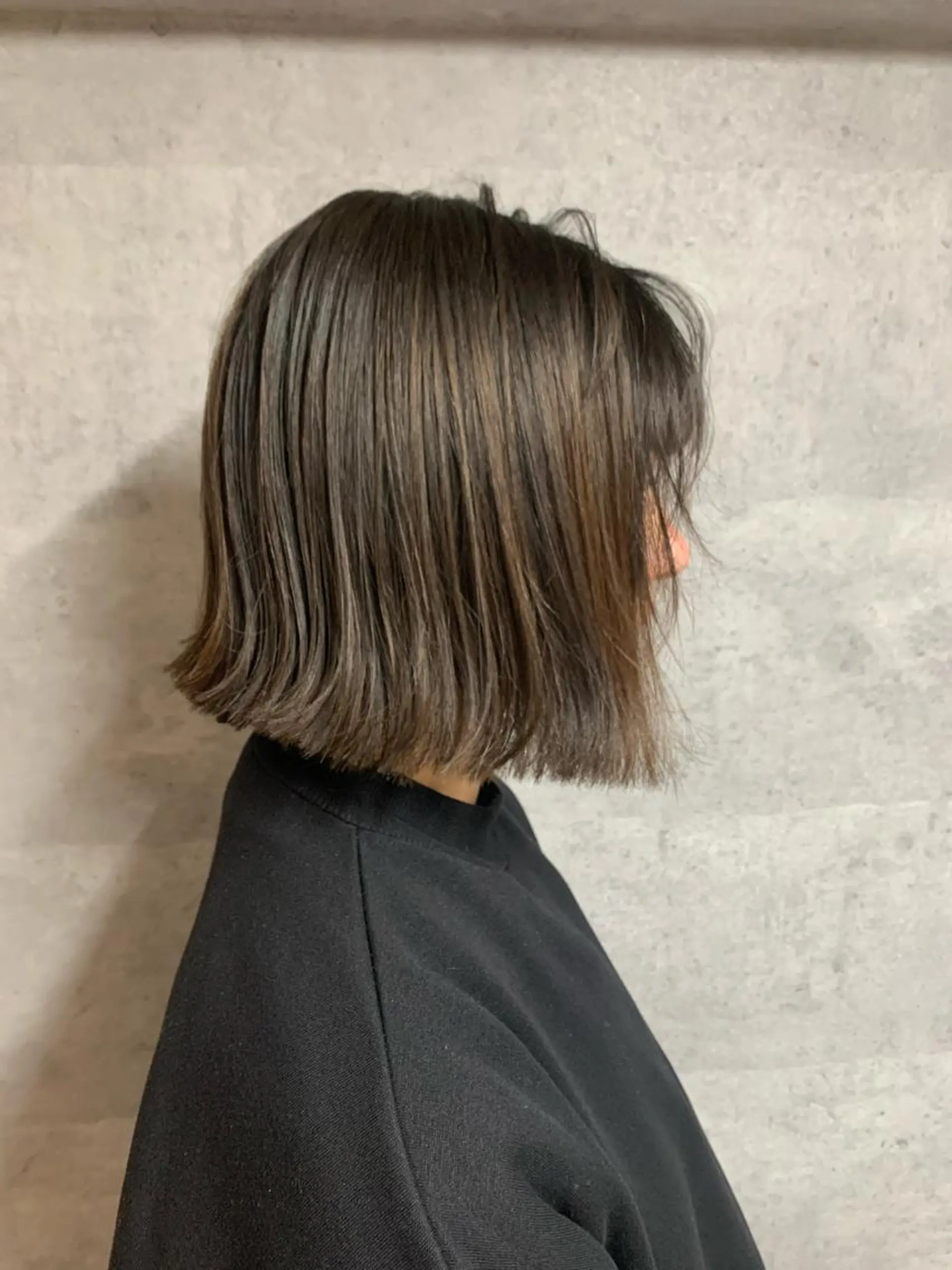 ミディアム 切りっぱなしボブ ボブ 島守 桃香のヘアスタイル